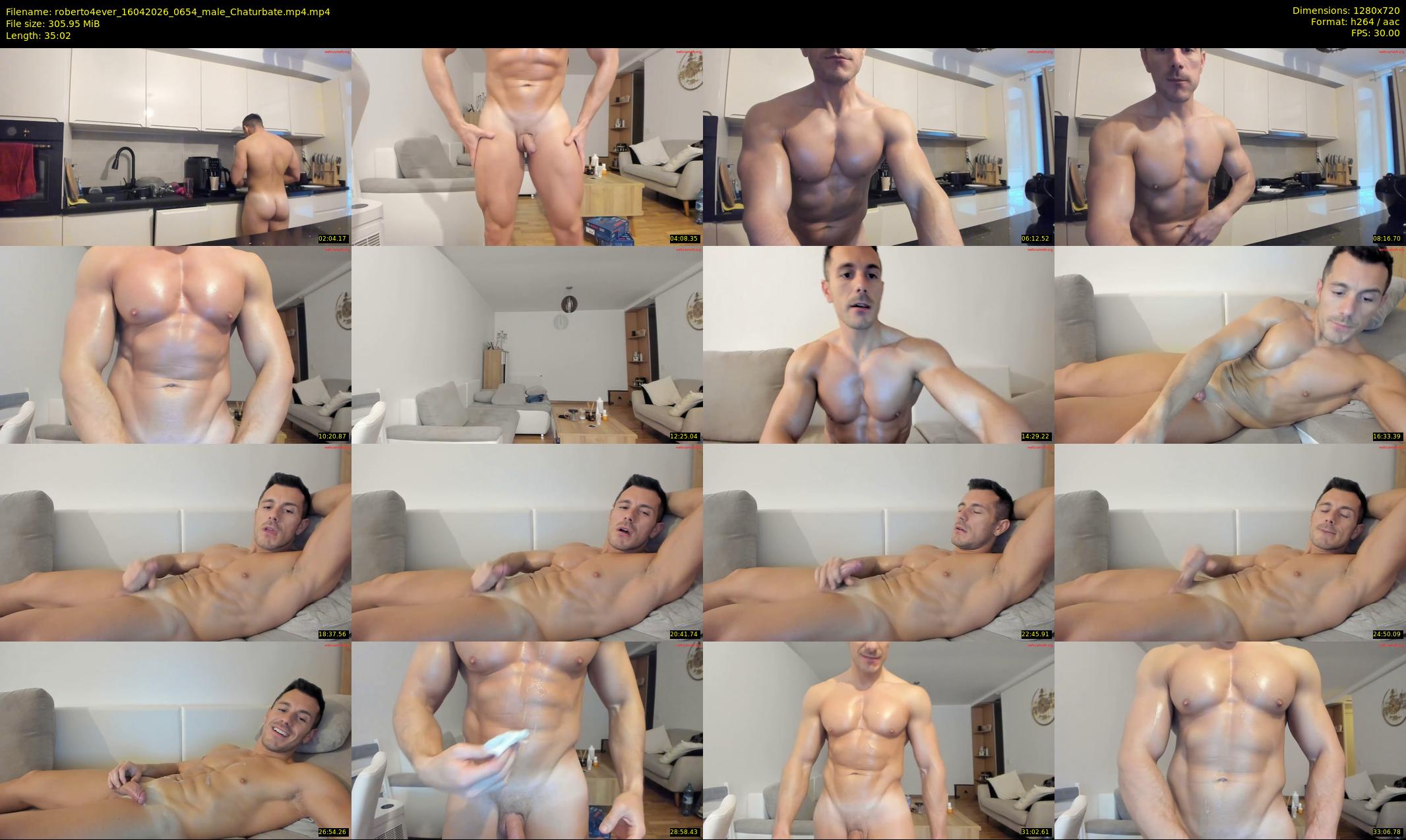 roberto4ever — 36 minute Chaturbate male cam show recording, 720p, Apr 16, 2026