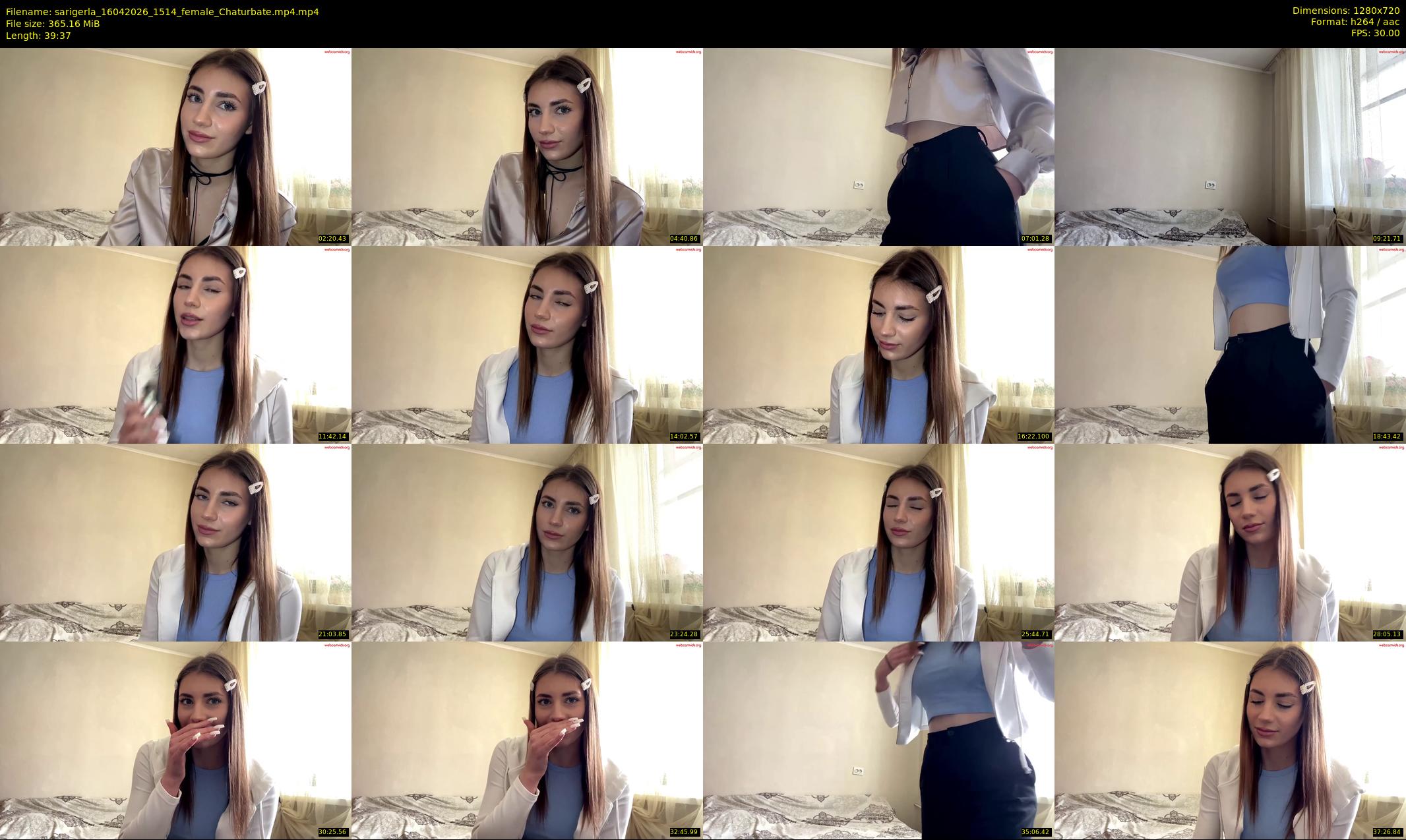 sarigerla — 40 minute Chaturbate female cam show recording, 720p, Apr 16, 2026