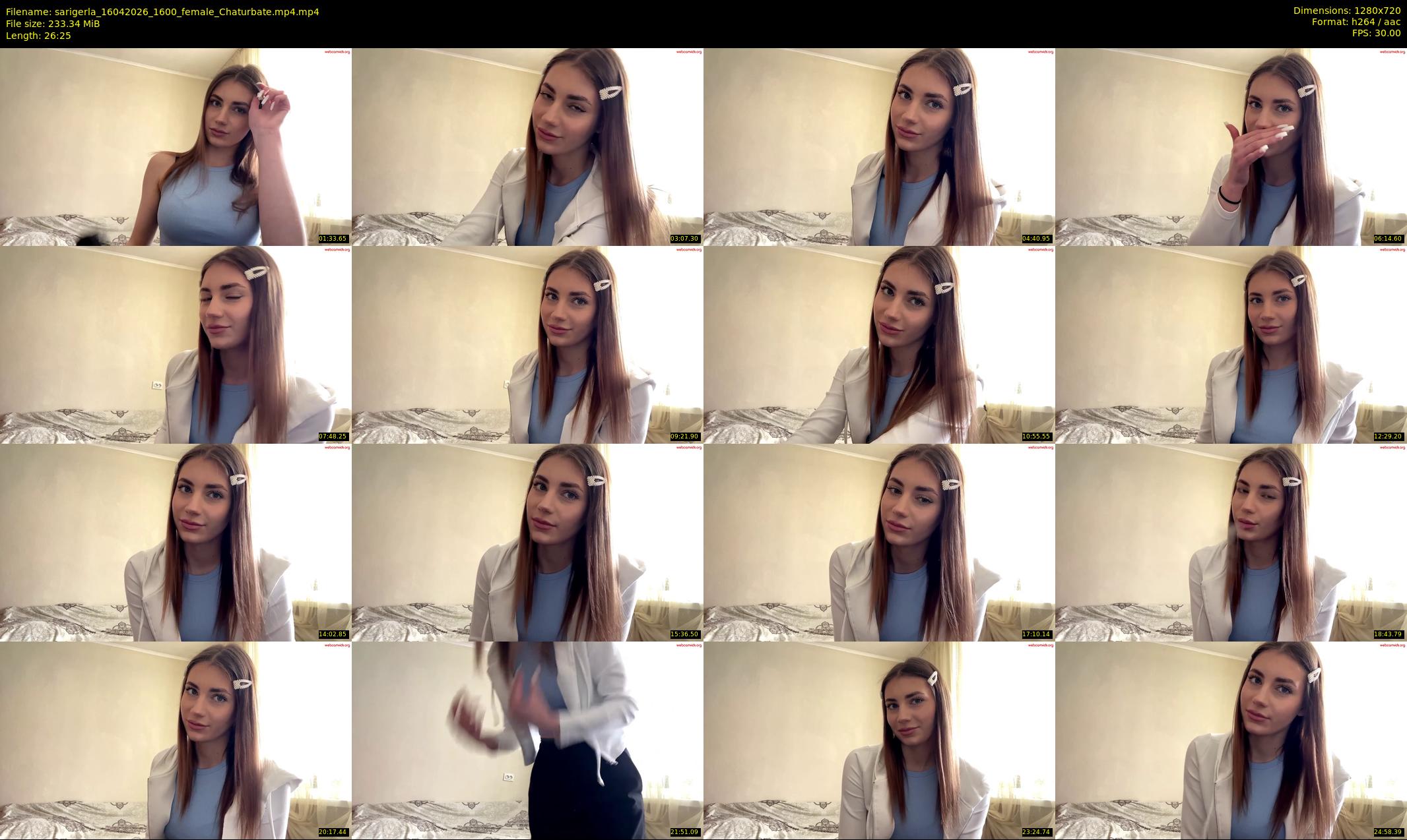 sarigerla — 27 minute Chaturbate female cam show recording, 720p, Apr 16, 2026