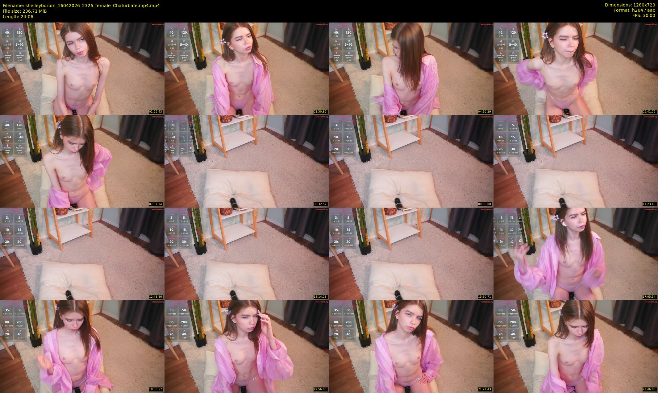 shelleyborom — 25 minute Chaturbate female cam show recording, 720p, Apr 16, 2026
