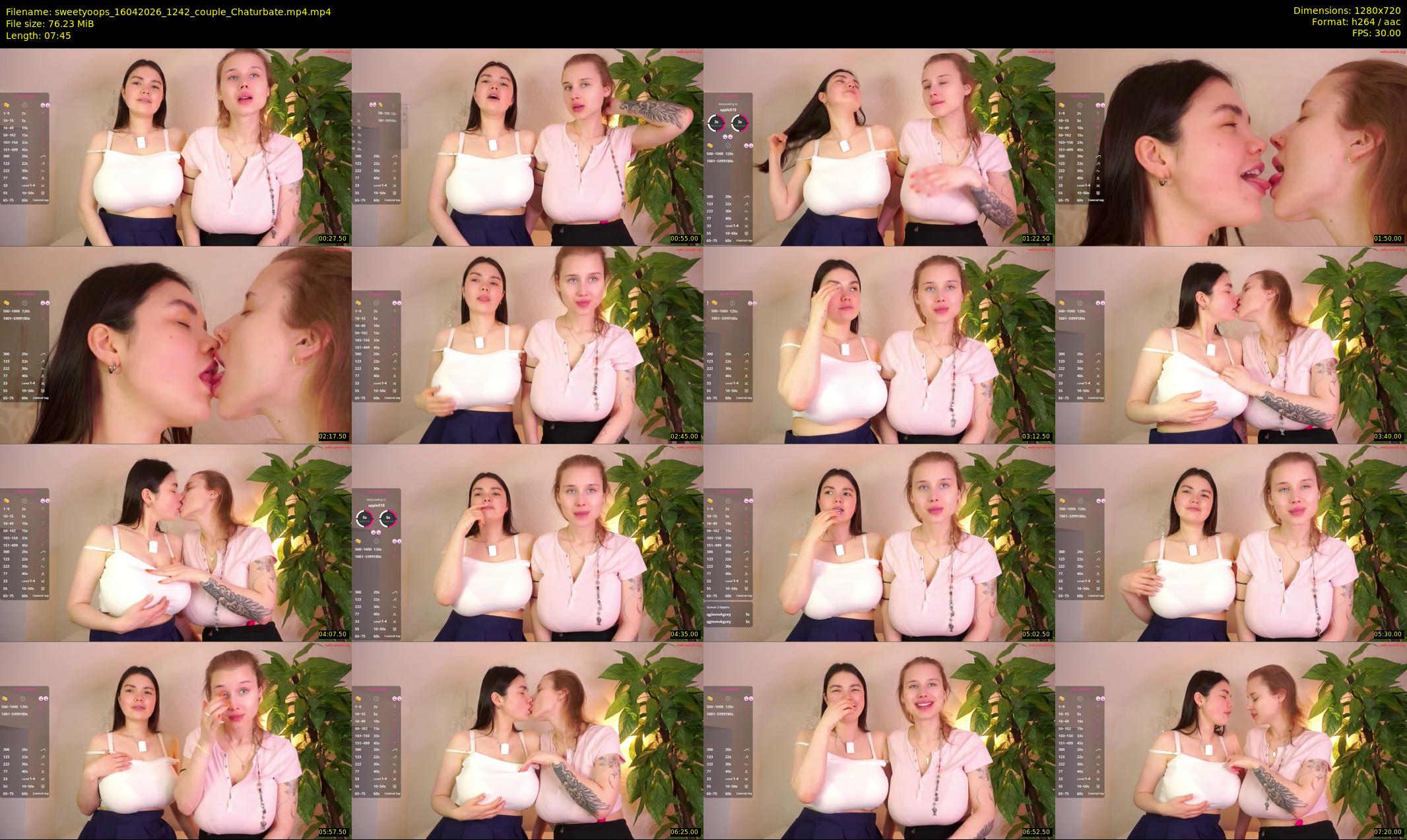 sweetyoops — 8 minute Chaturbate female cam show recording, 720p, Apr 16, 2026