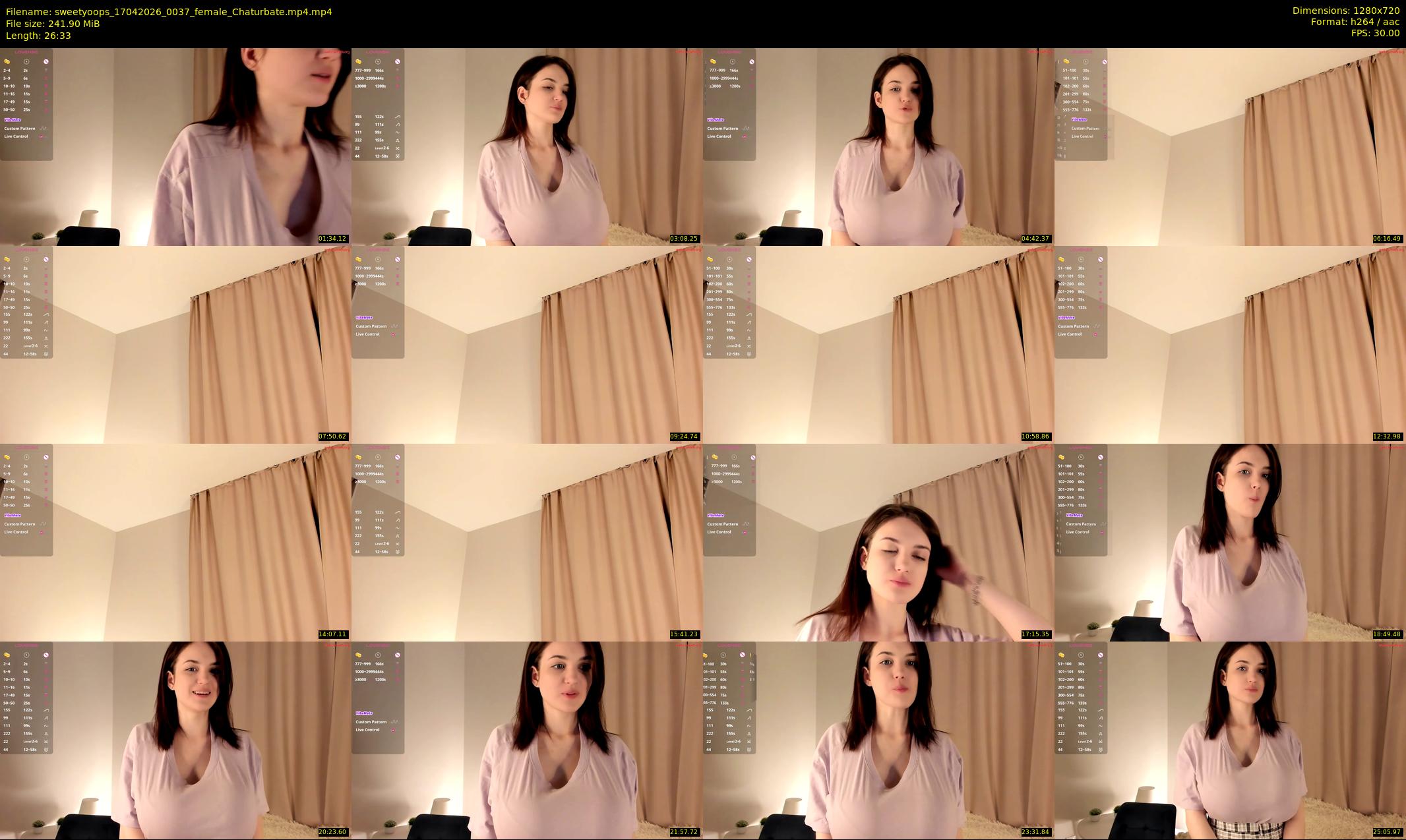 sweetyoops — 27 minute Chaturbate female cam show recording, 720p, Apr 17, 2026
