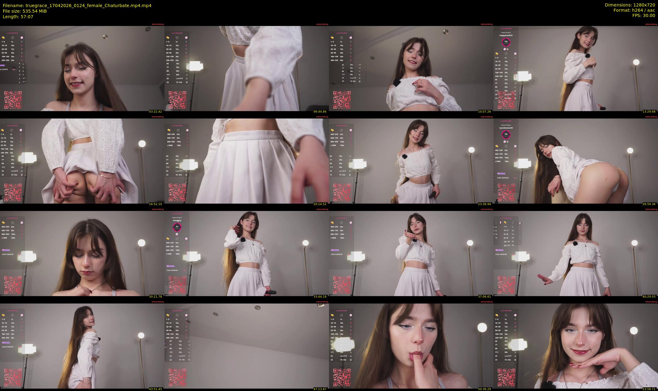 truegrace — 58 minute Chaturbate female cam show recording, 720p, Apr 17, 2026
