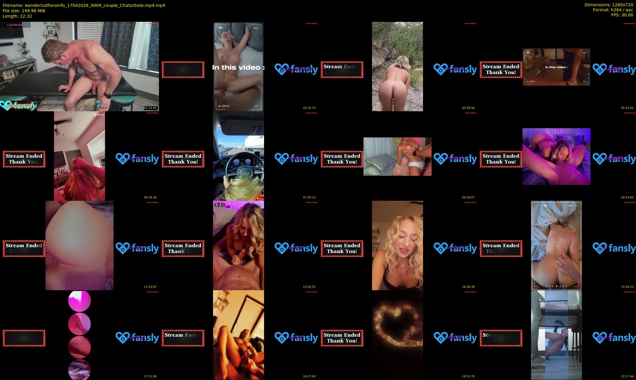wanderlustfansinfo — 23 minute Chaturbate couple cam show recording, 720p, Apr 17, 2026