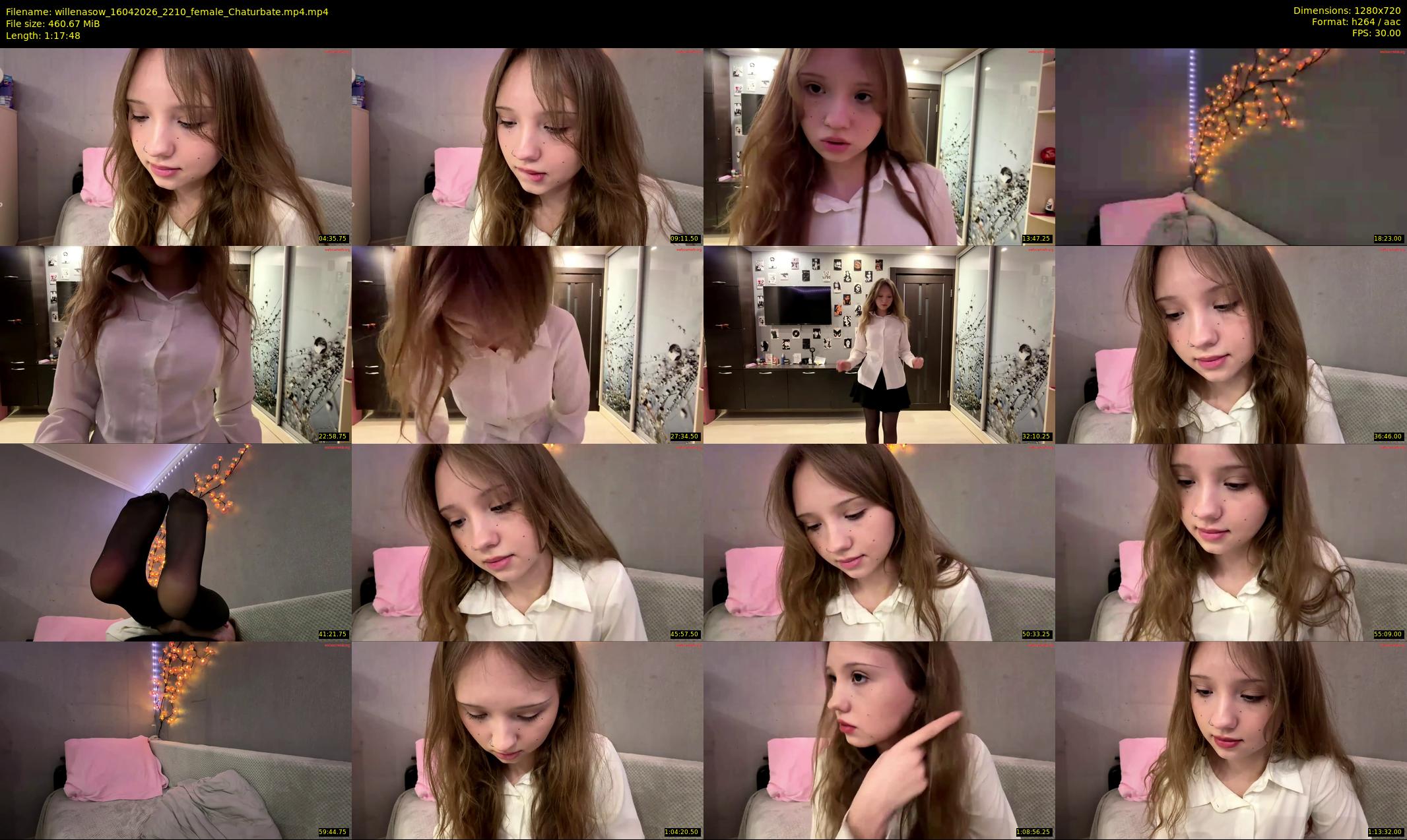 willenasow — 78 minute Chaturbate female cam show recording, 720p, Apr 16, 2026