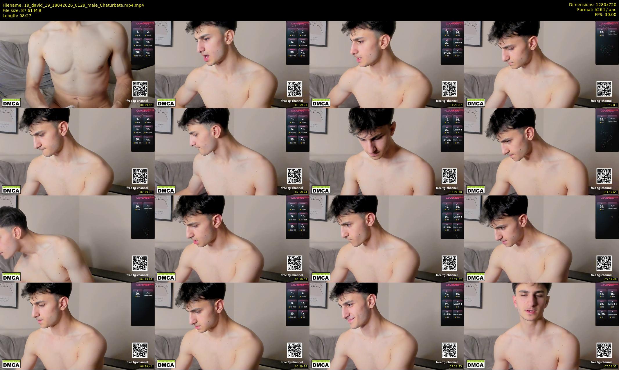 19_david_19 — 9 minute Chaturbate male cam show recording, 720p, Apr 18, 2026