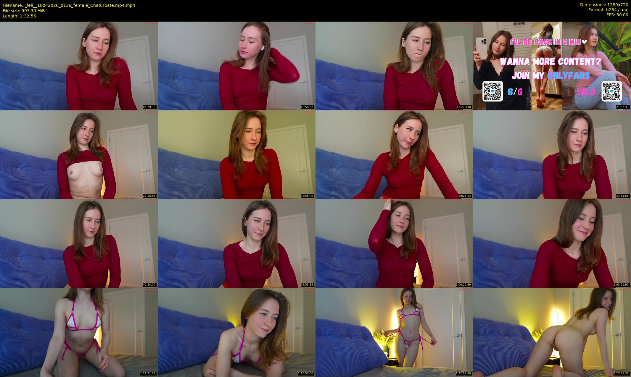 _feli_ — 93 minute Chaturbate female cam show recording, 720p, Apr 18, 2026