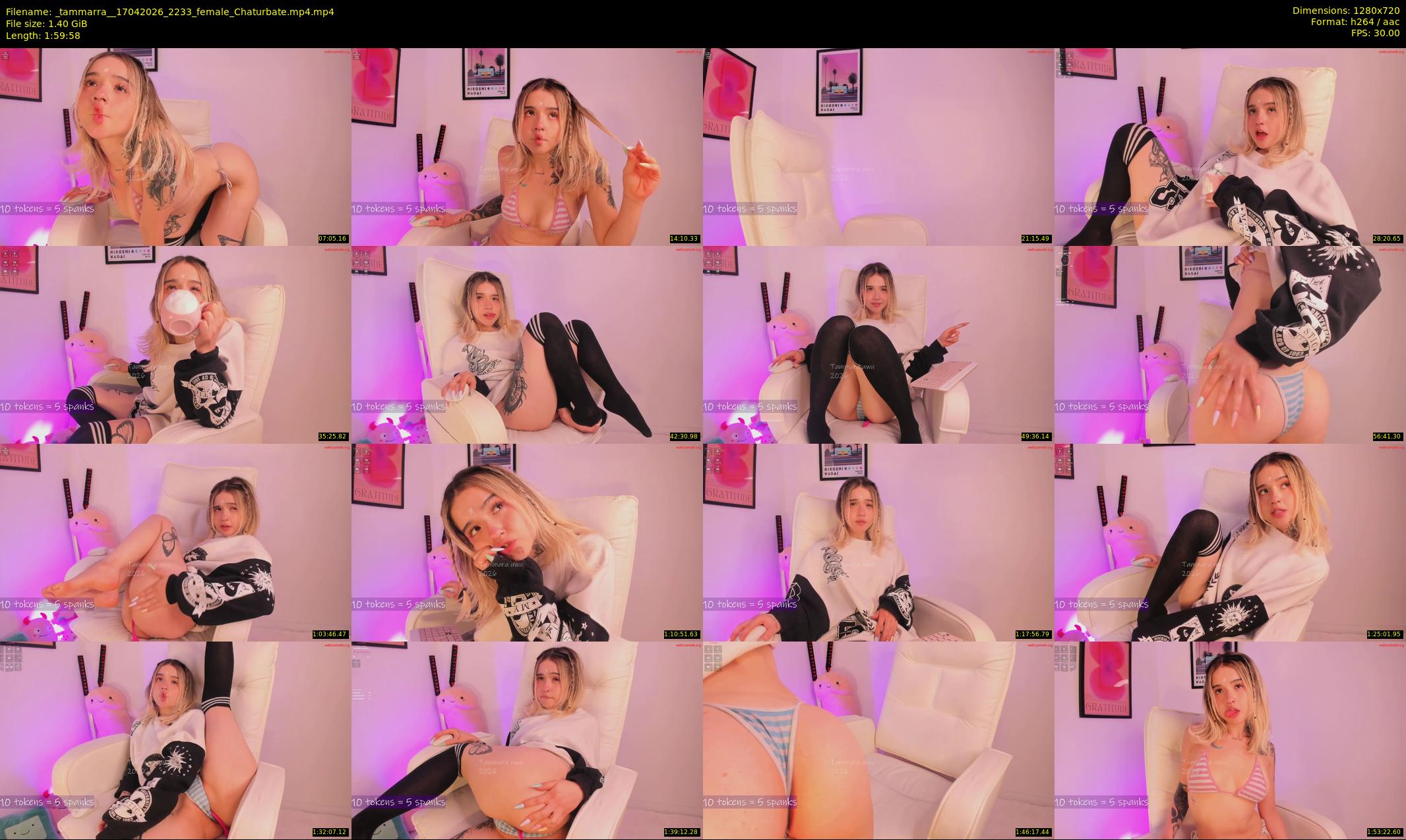 _tammarra_ — 120 minute Chaturbate female cam show recording, 720p, Apr 17, 2026