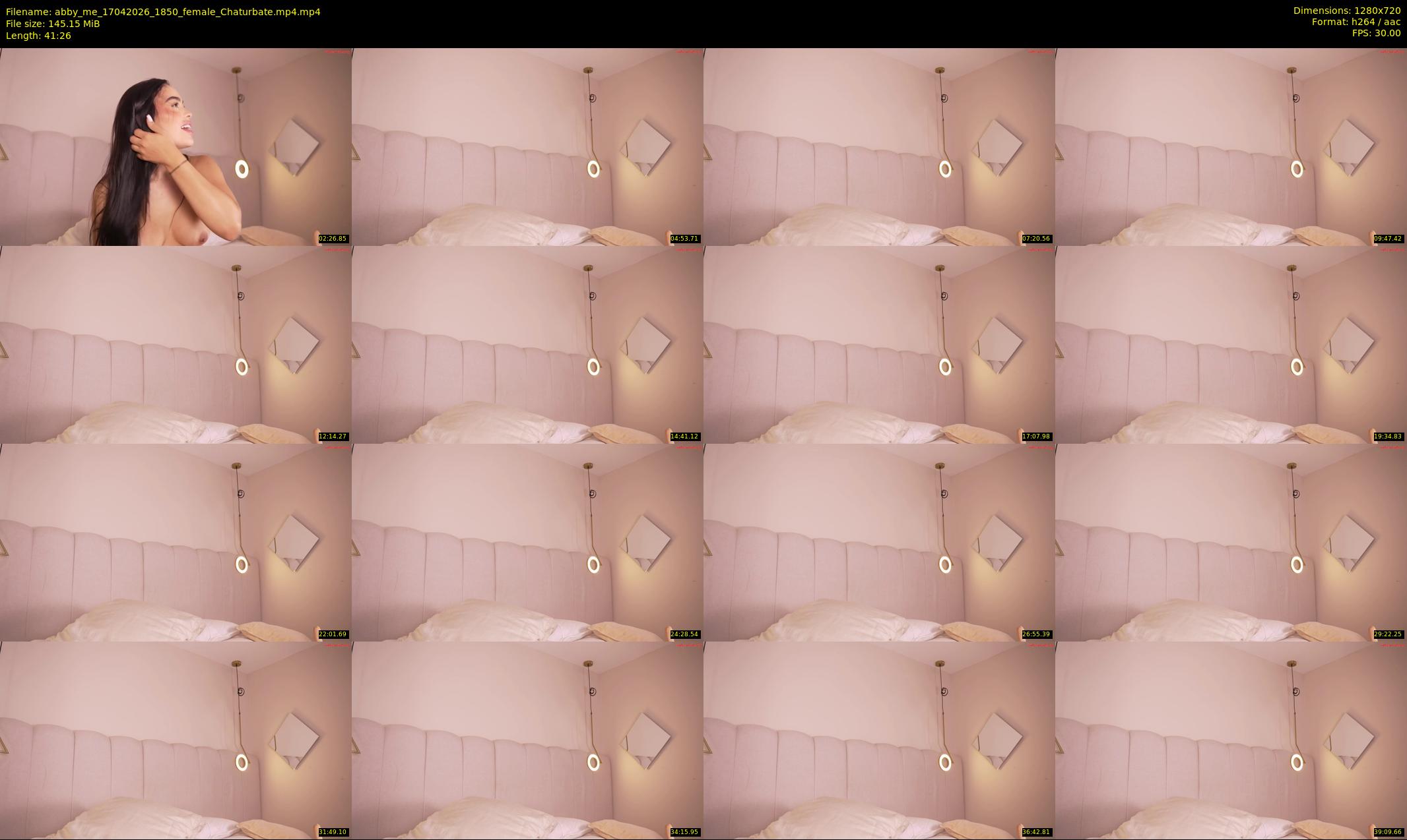 abby_me — 42 minute Chaturbate female cam show recording, 720p, Apr 17, 2026