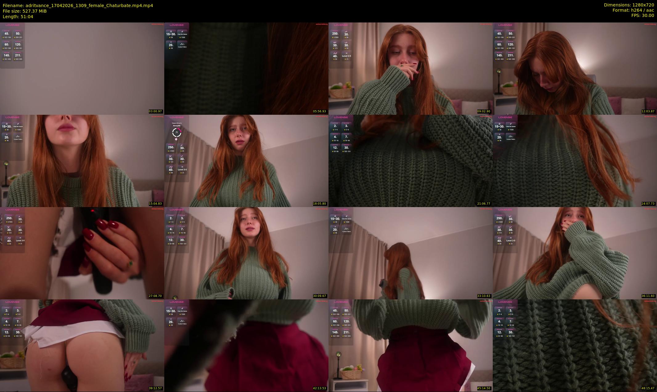 adritvance — 52 minute Chaturbate female cam show recording, 720p, Apr 17, 2026