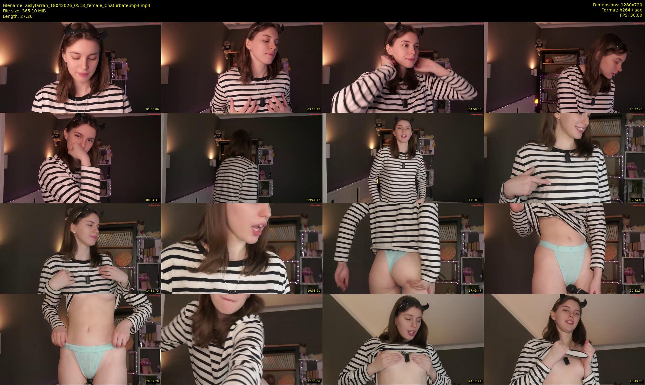 aislyfarran — 28 minute Chaturbate female cam show recording, 720p, Apr 18, 2026