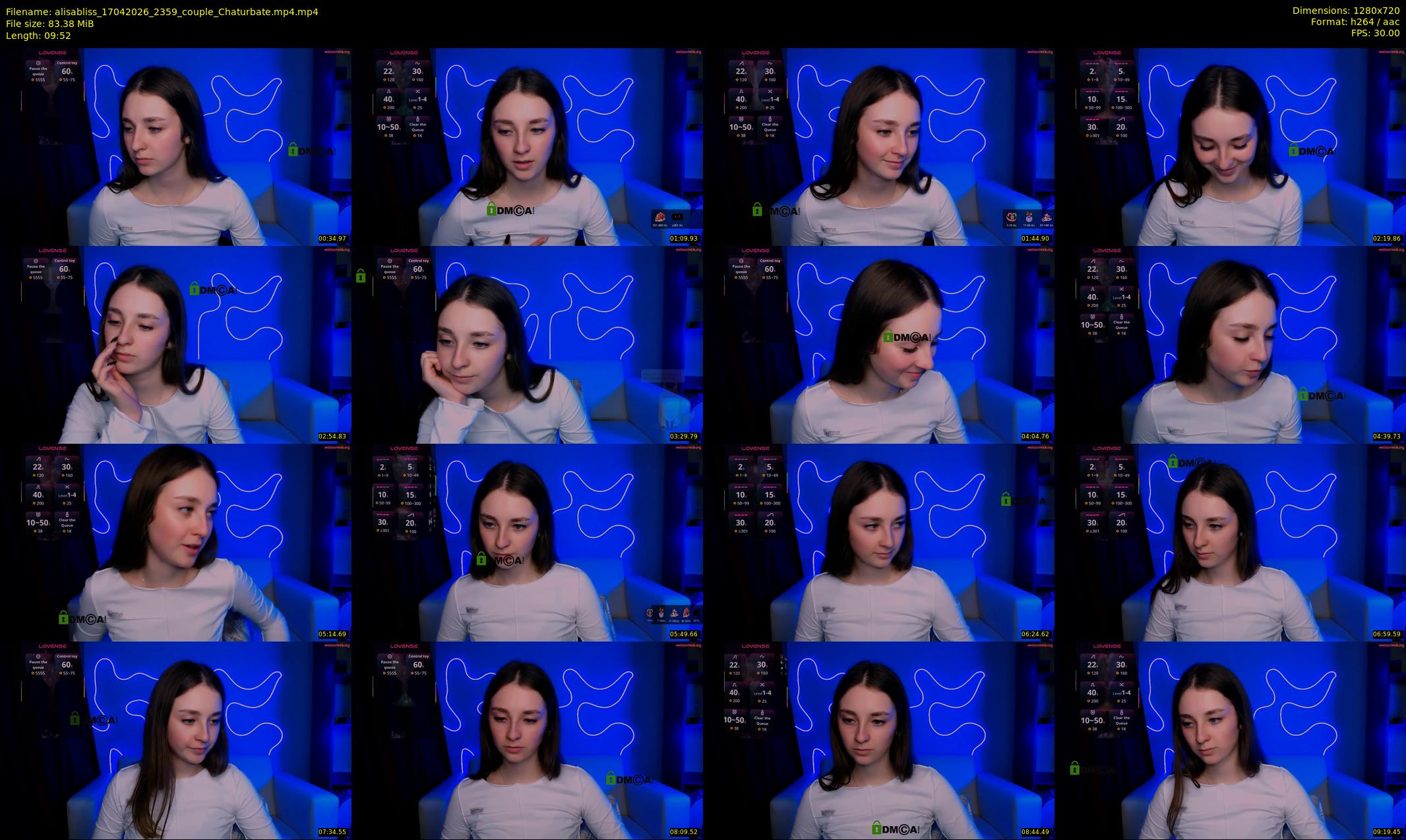 alisabliss — 10 minute Chaturbate female cam show recording, 720p, Apr 17, 2026