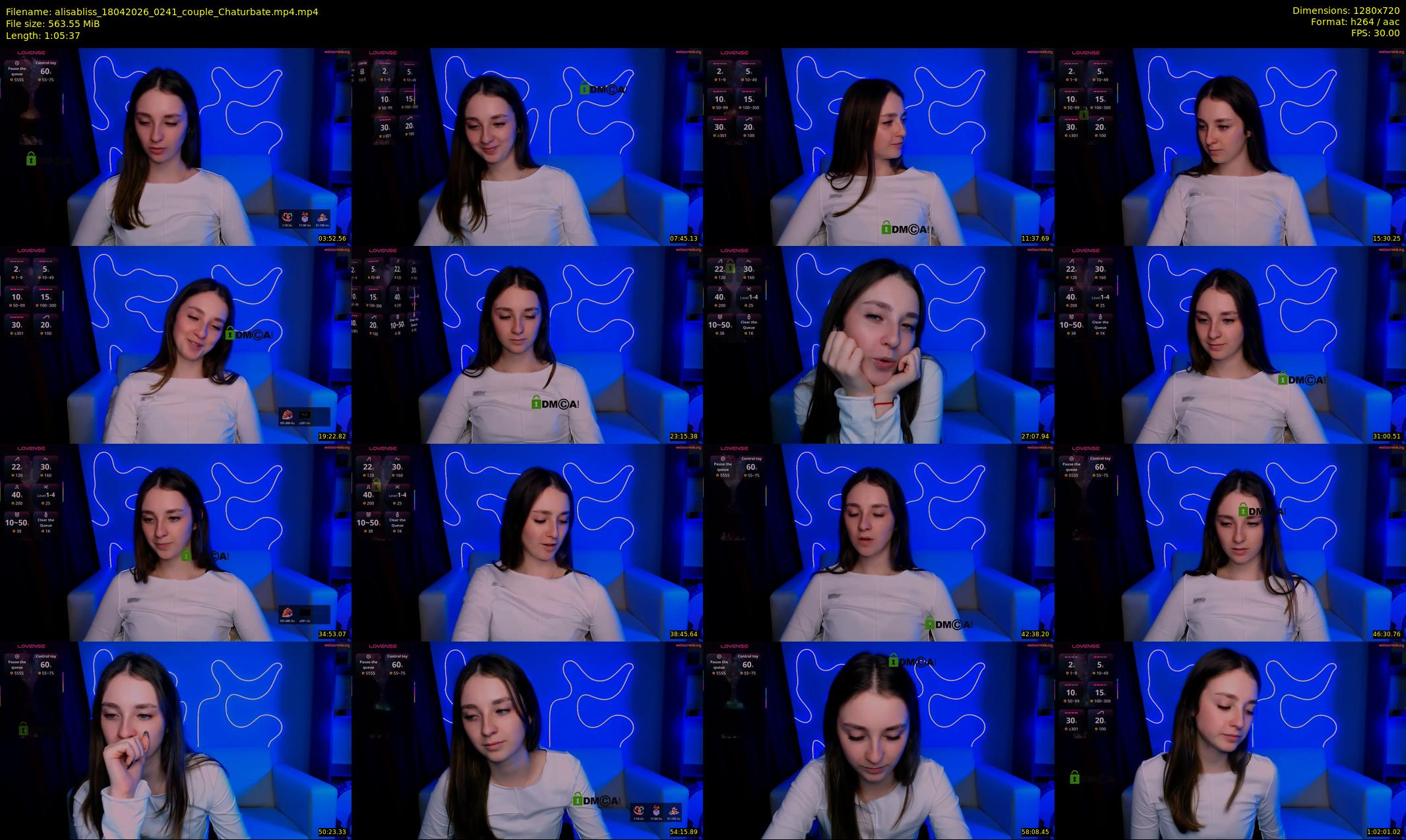 alisabliss — 66 minute Chaturbate female cam show recording, 720p, Apr 18, 2026