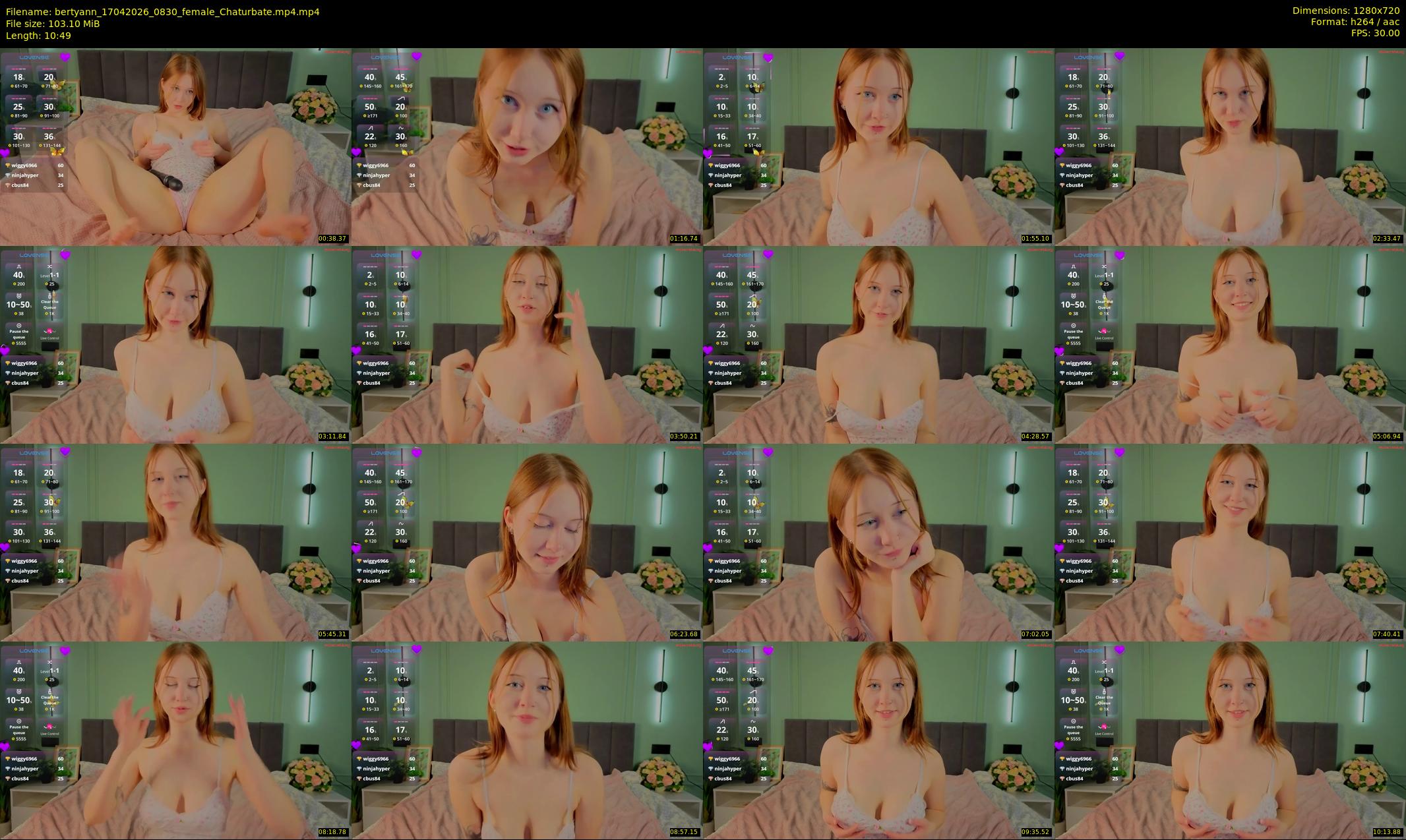 bertyann — 11 minute Chaturbate female cam show recording, 720p, Apr 17, 2026