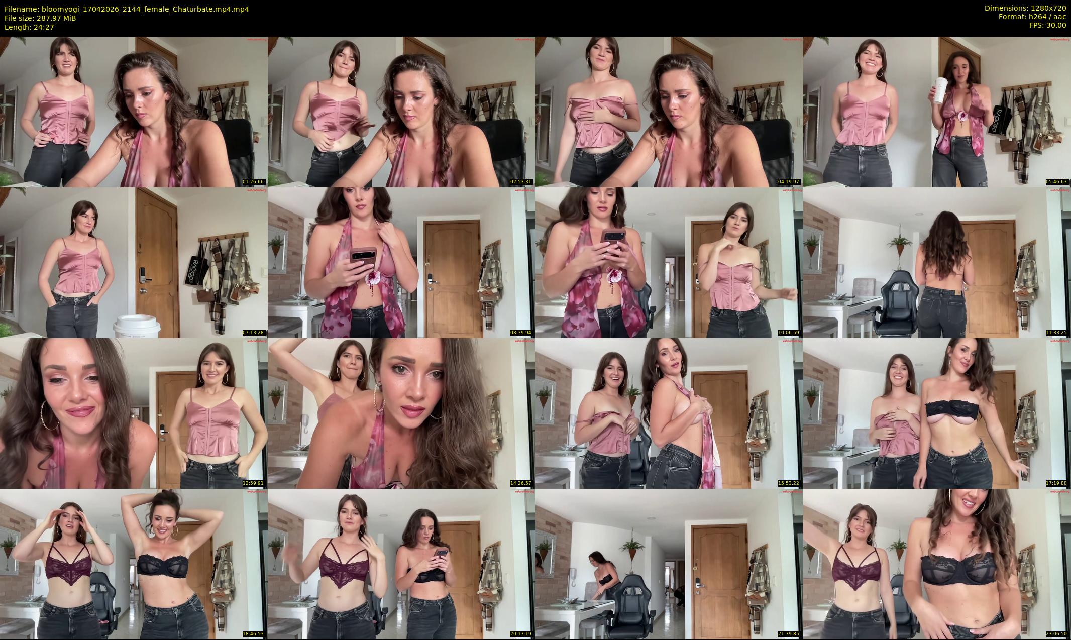 bloomyogi — 25 minute Chaturbate female cam show recording, 720p, Apr 17, 2026