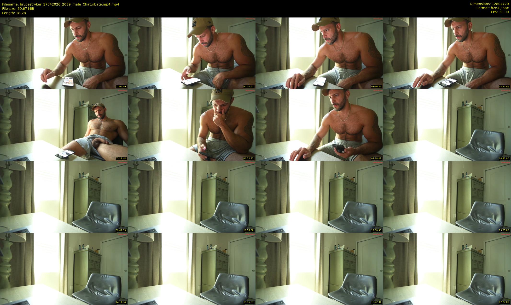 brucestryker — 19 minute Chaturbate male cam show recording, 720p, Apr 17, 2026