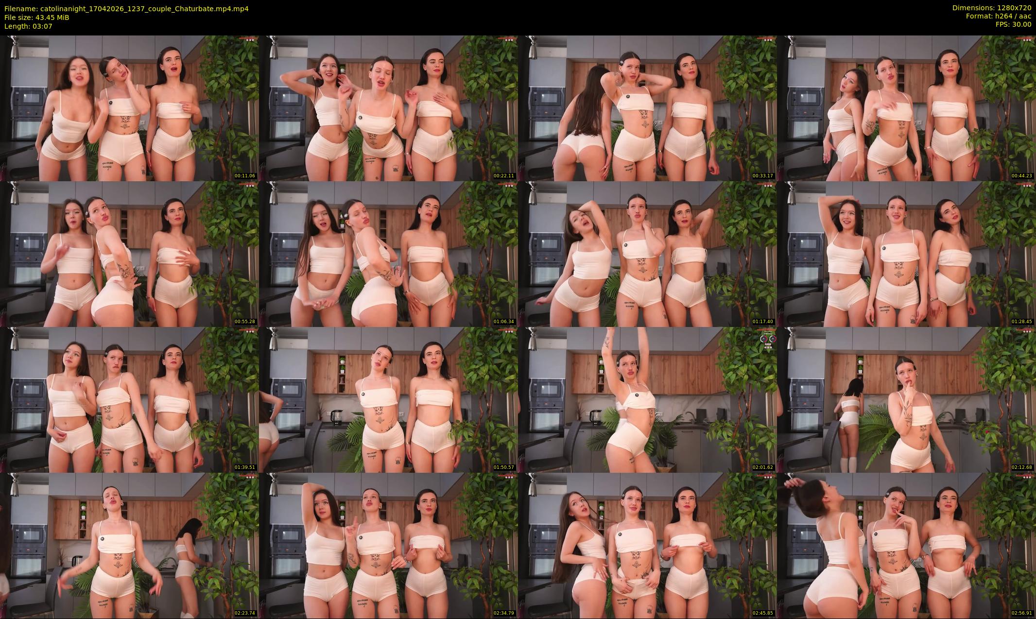 catolinanight — 4 minute Chaturbate couple cam show recording, 720p, Apr 17, 2026