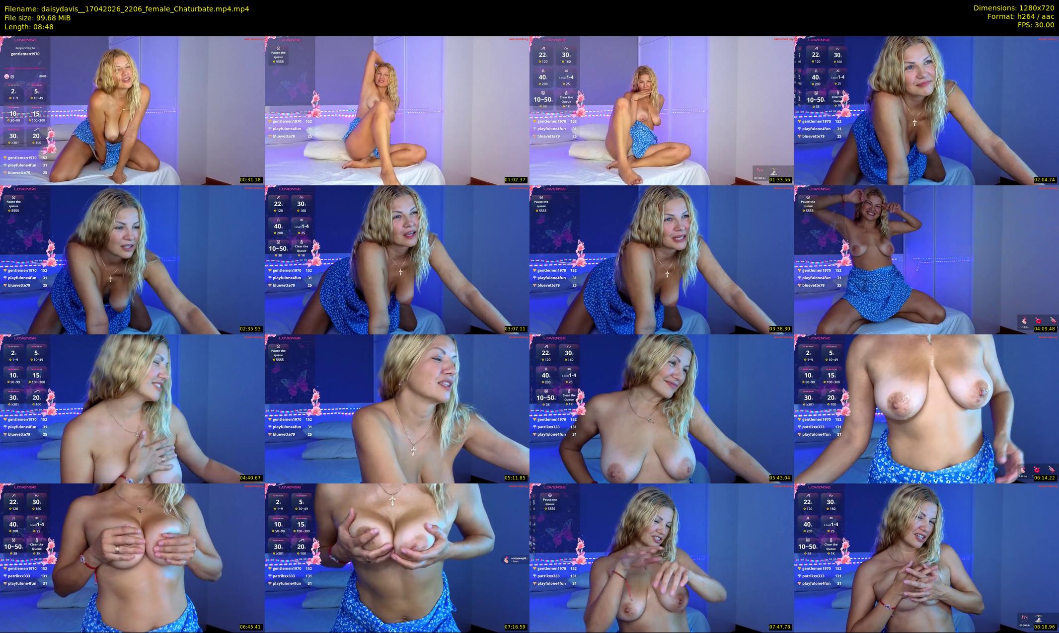 daisydavis_ — 9 minute Chaturbate female cam show recording, 720p, Apr 17, 2026