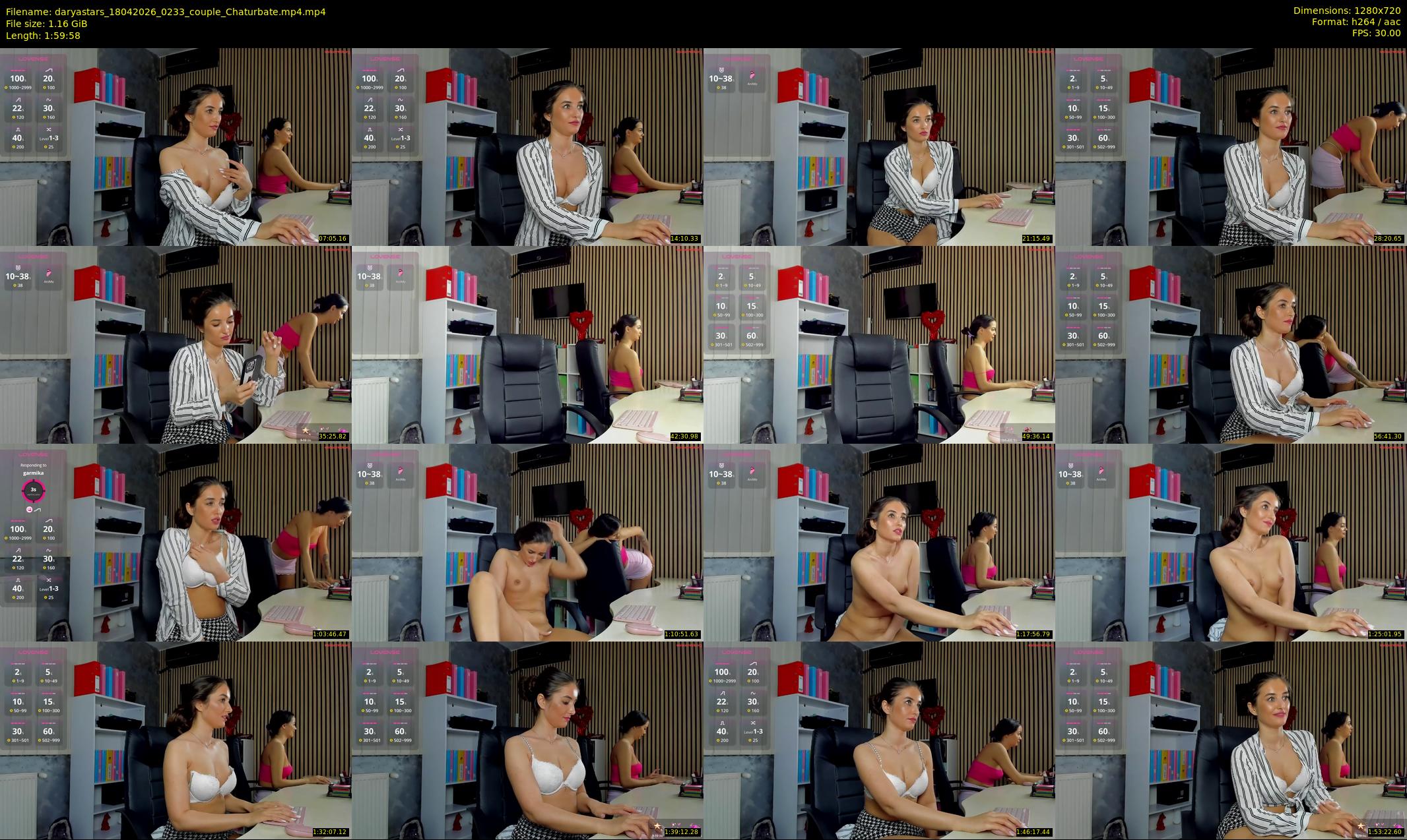 daryastars — 120 minute Chaturbate couple cam show recording, 720p, Apr 18, 2026