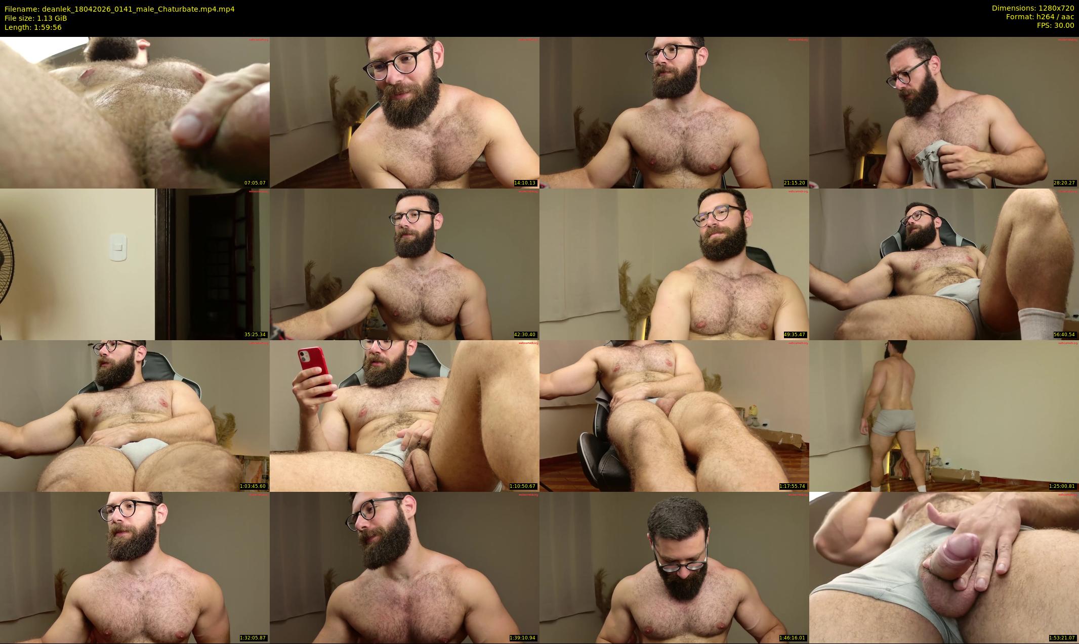 deanlek — 120 minute Chaturbate male cam show recording, 720p, Apr 18, 2026