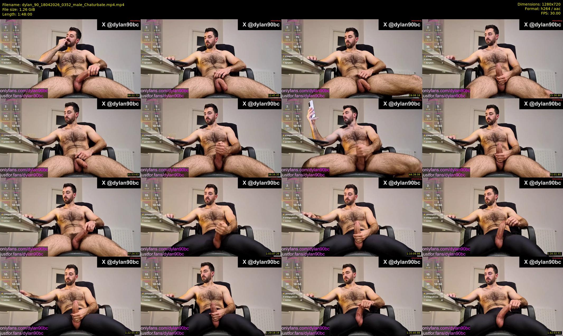 dylan_90 — 108 minute Chaturbate male cam show recording, 720p, Apr 18, 2026