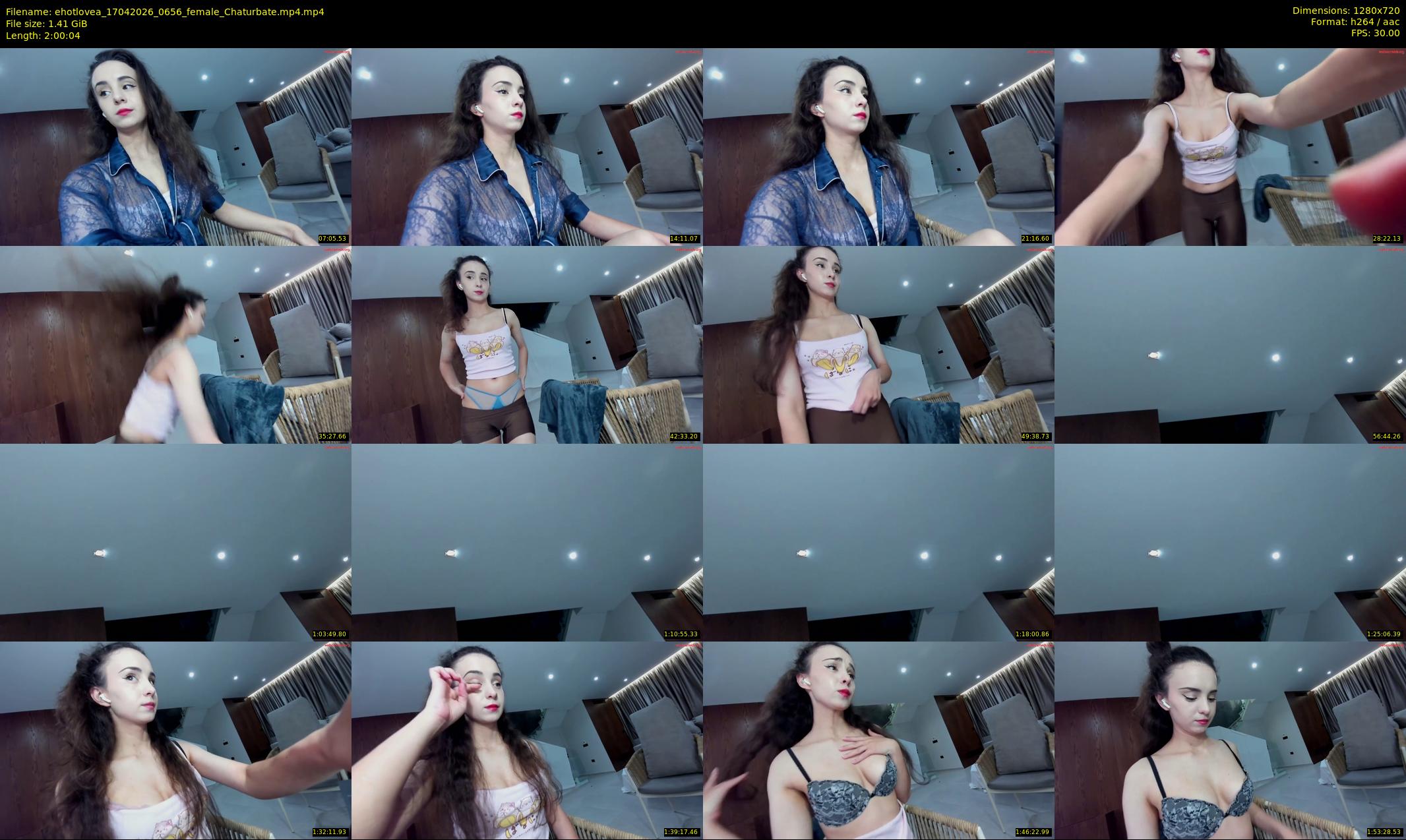 ehotlovea — 121 minute Chaturbate female cam show recording, 720p, Apr 17, 2026
