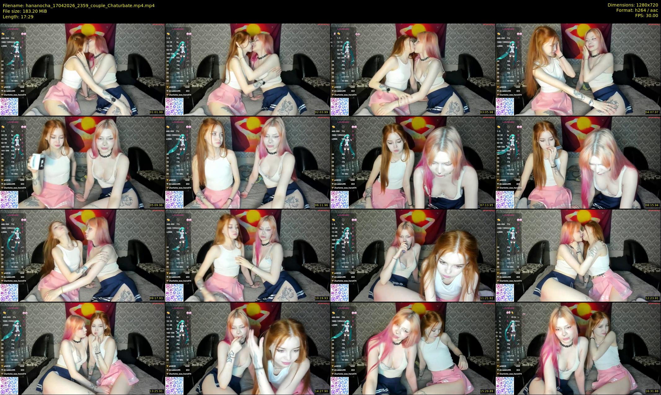 hananocha — 18 minute Chaturbate couple cam show recording, 720p, Apr 17, 2026