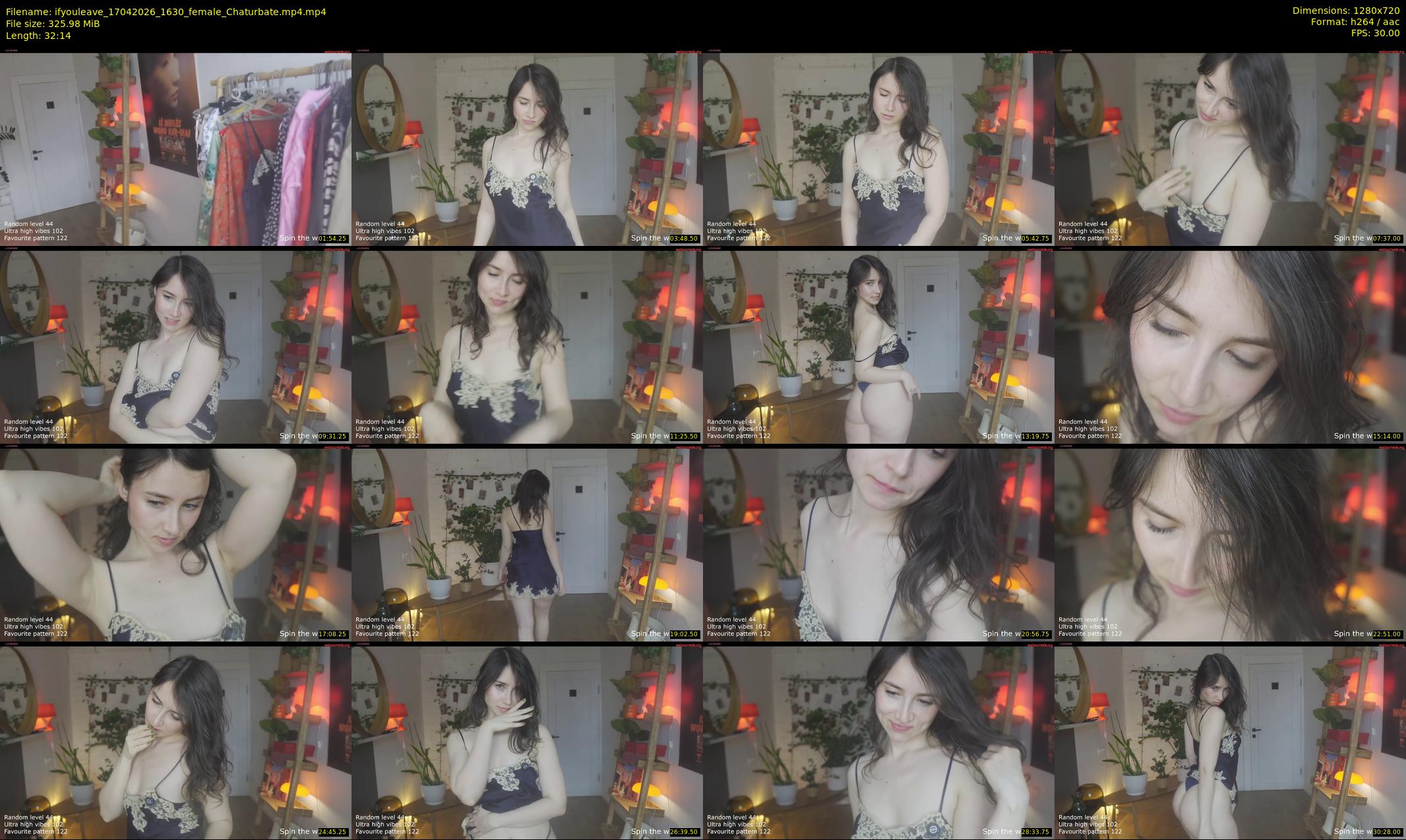 ifyouleave — 33 minute Chaturbate female cam show recording, 720p, Apr 17, 2026