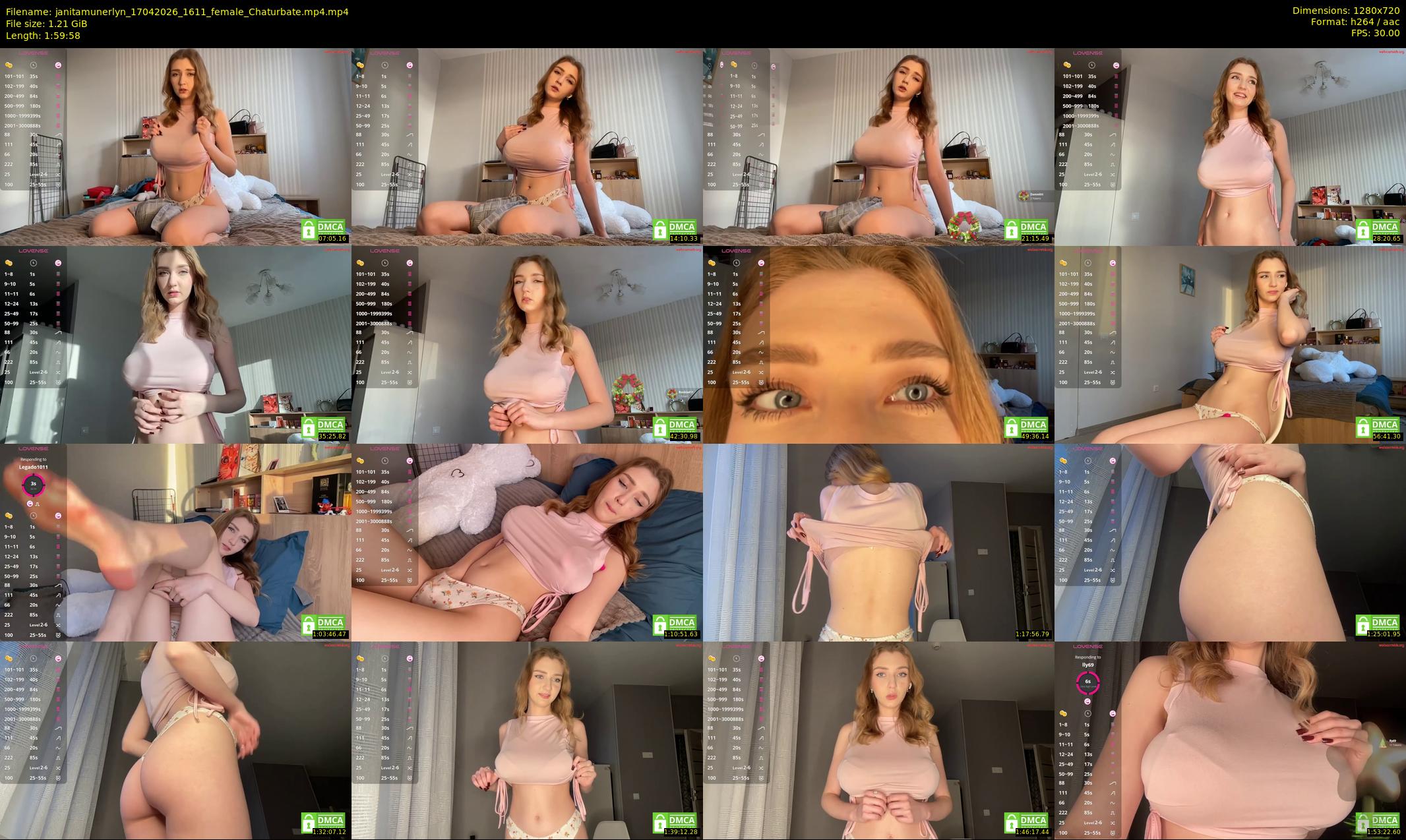 janitamunerlyn — 120 minute Chaturbate female cam show recording, 720p, Apr 17, 2026
