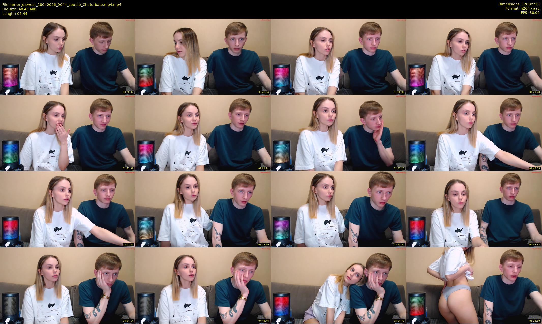 julsweet — 6 minute Chaturbate male cam show recording, 720p, Apr 18, 2026