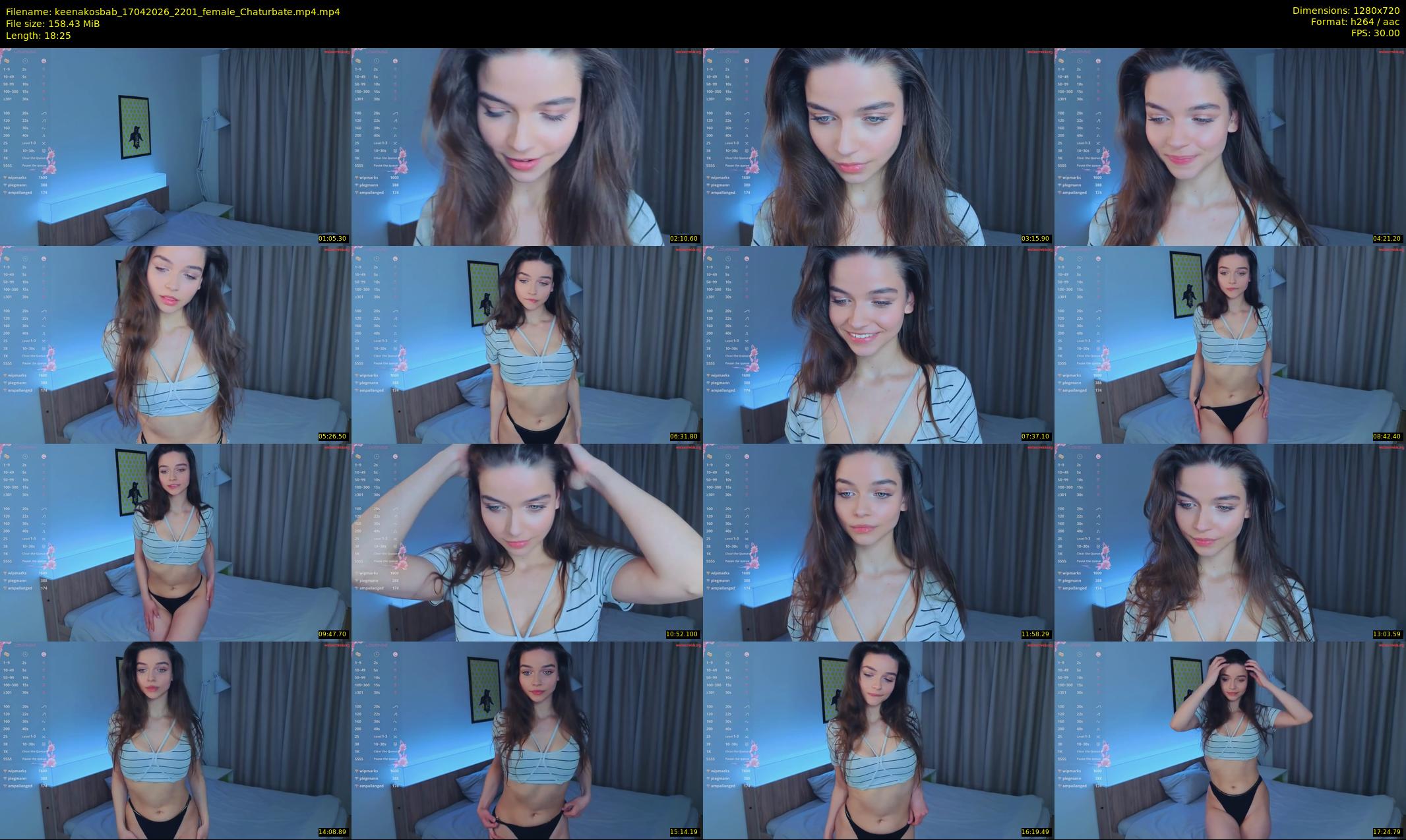 keenakosbab — 19 minute Chaturbate female cam show recording, 720p, Apr 17, 2026
