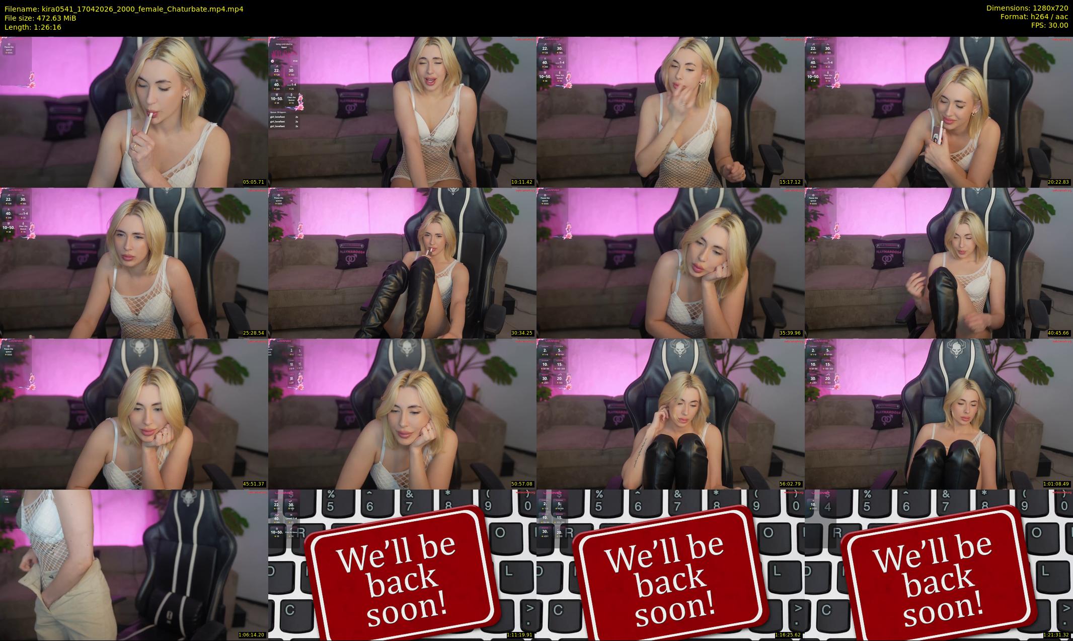 kira0541 — 87 minute Chaturbate couple cam show recording, 720p, Apr 17, 2026