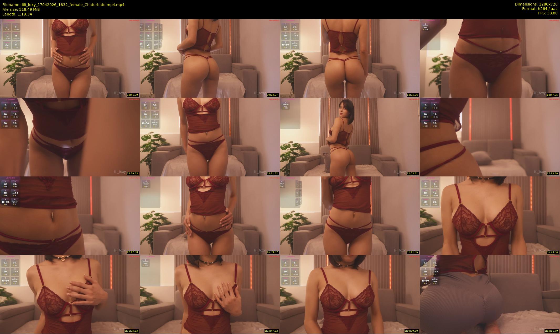 lili_foxy — 80 minute Chaturbate female cam show recording, 720p, Apr 17, 2026