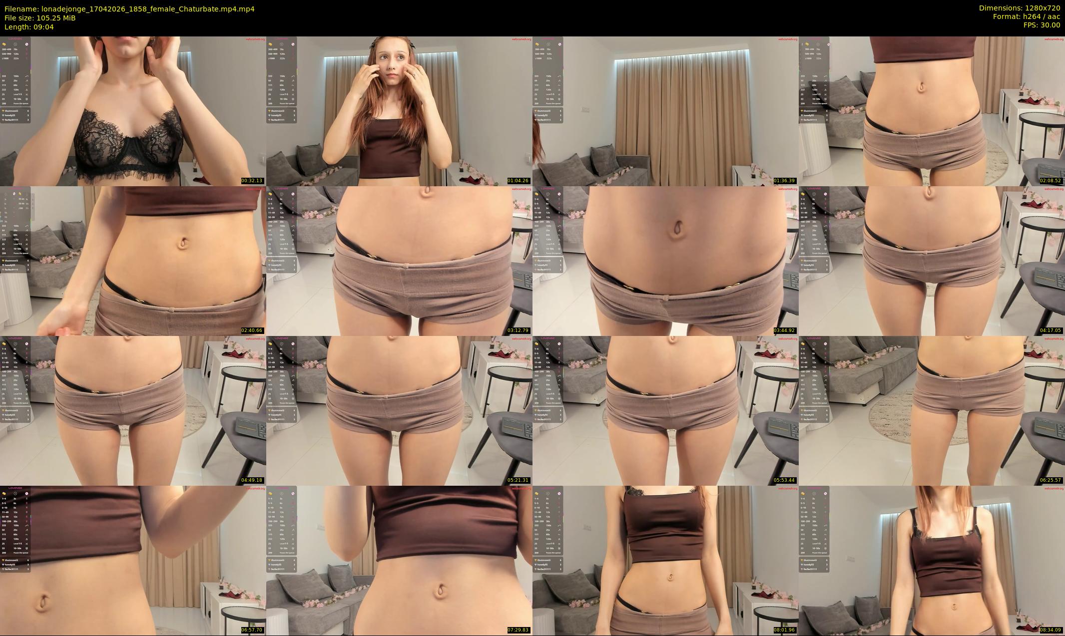 lonadejonge — 10 minute Chaturbate female cam show recording, 720p, Apr 17, 2026