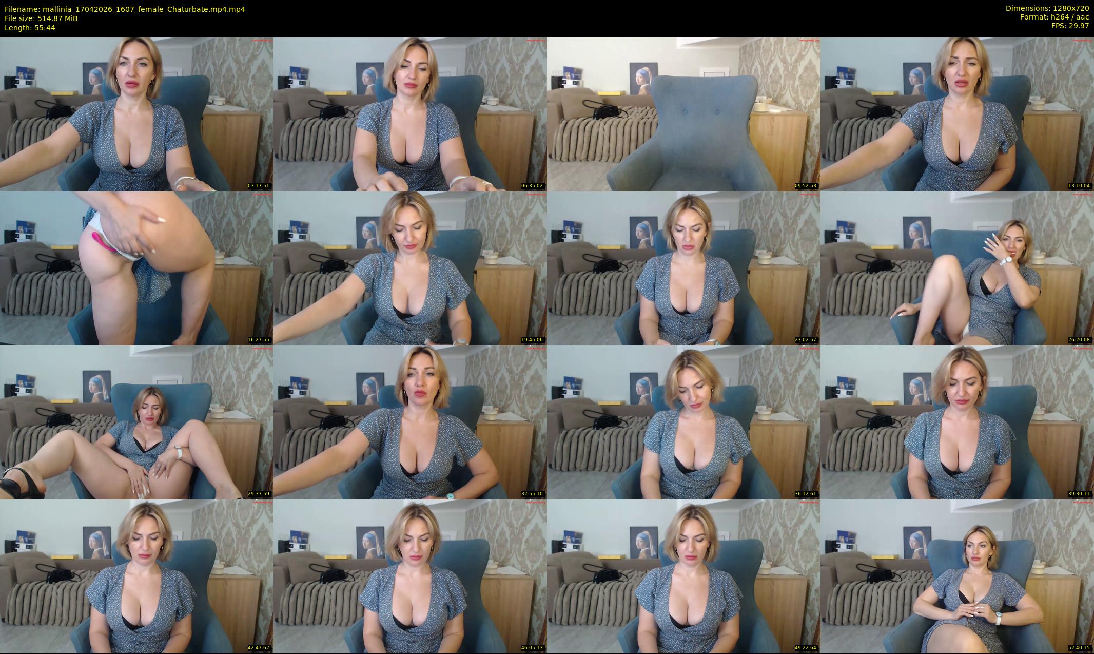 mallinia — 56 minute Chaturbate female cam show recording, 720p, Apr 17, 2026