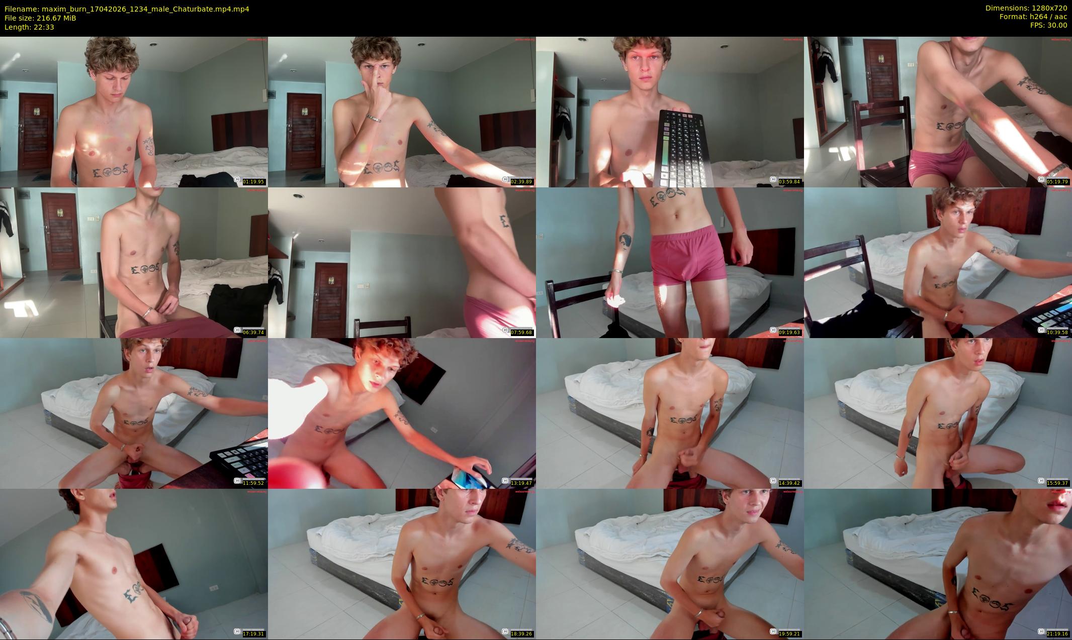 maxim_burn — 23 minute Chaturbate male cam show recording, 720p, Apr 17, 2026