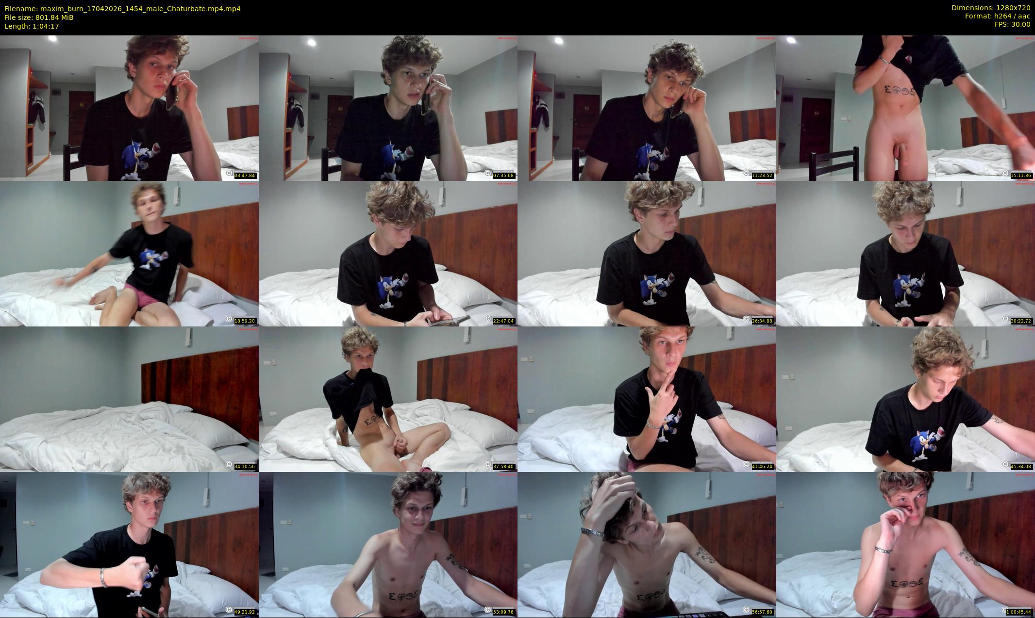 maxim_burn — 65 minute Chaturbate male cam show recording, 720p, Apr 17, 2026