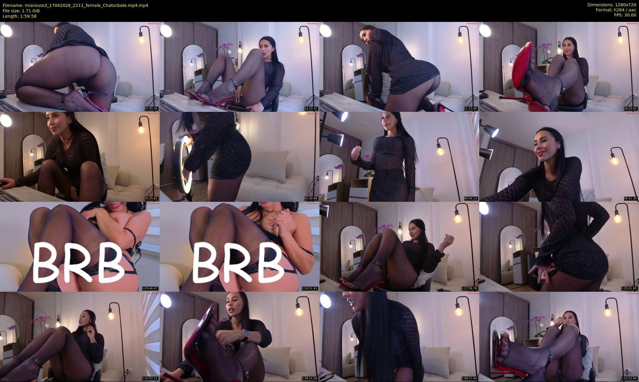 miarouss3 — 120 minute Chaturbate female cam show recording, 720p, Apr 17, 2026