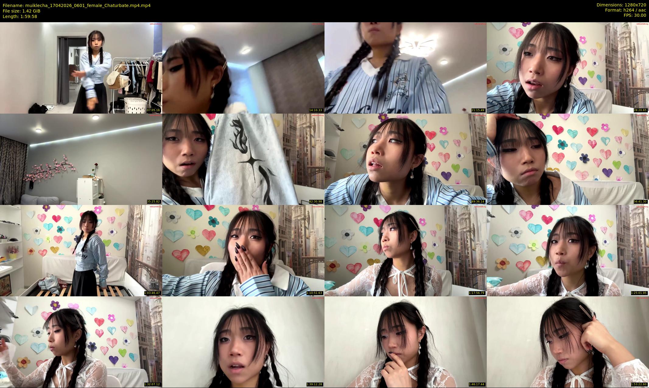 muiklecha — 120 minute Chaturbate female cam show recording, 720p, Apr 17, 2026