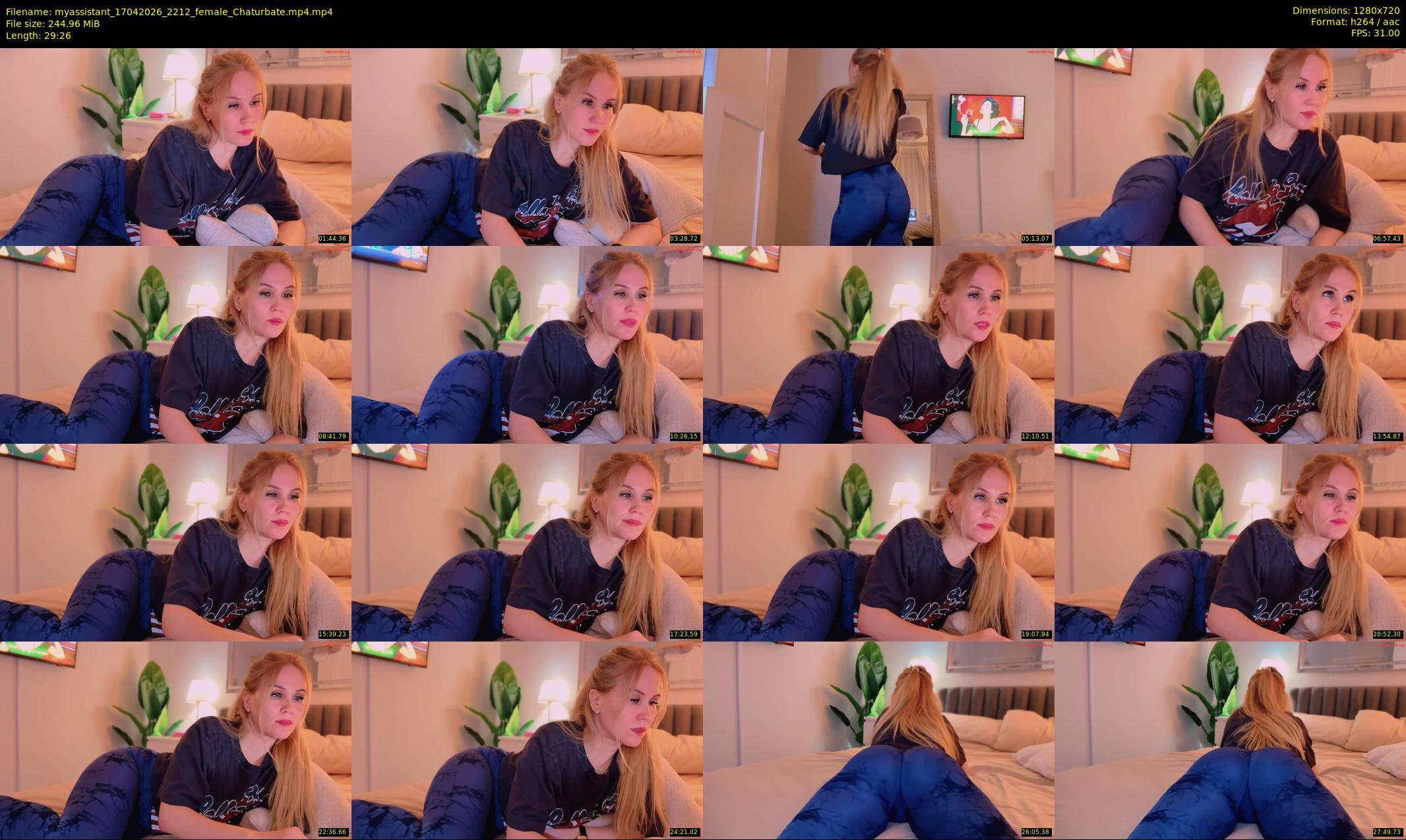 myassistant — 30 minute Chaturbate female cam show recording, 720p, Apr 17, 2026