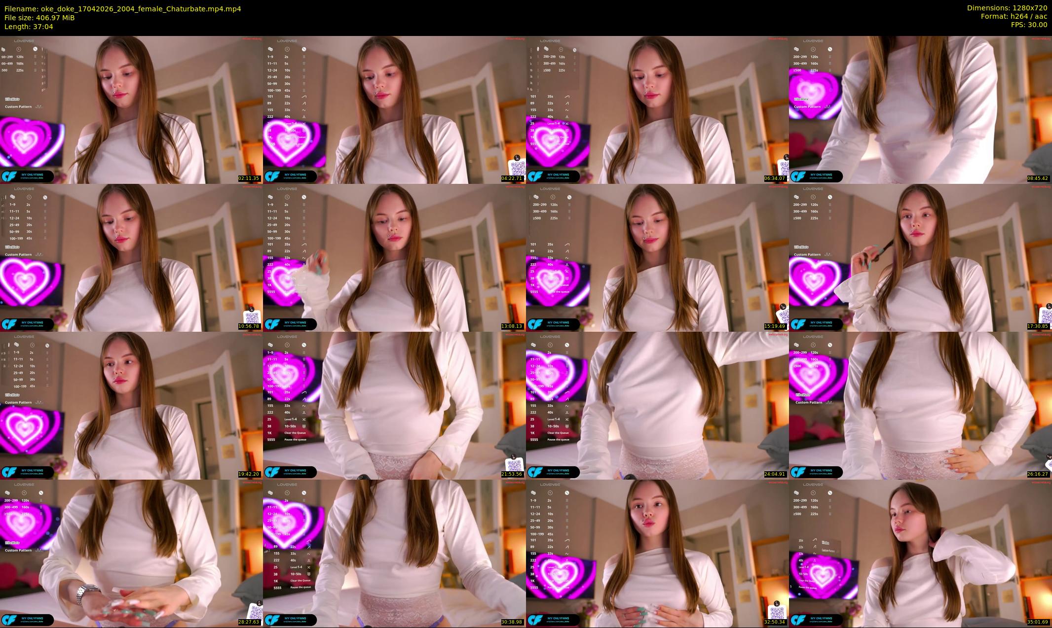 oke_doke — 38 minute Chaturbate female cam show recording, 720p, Apr 17, 2026