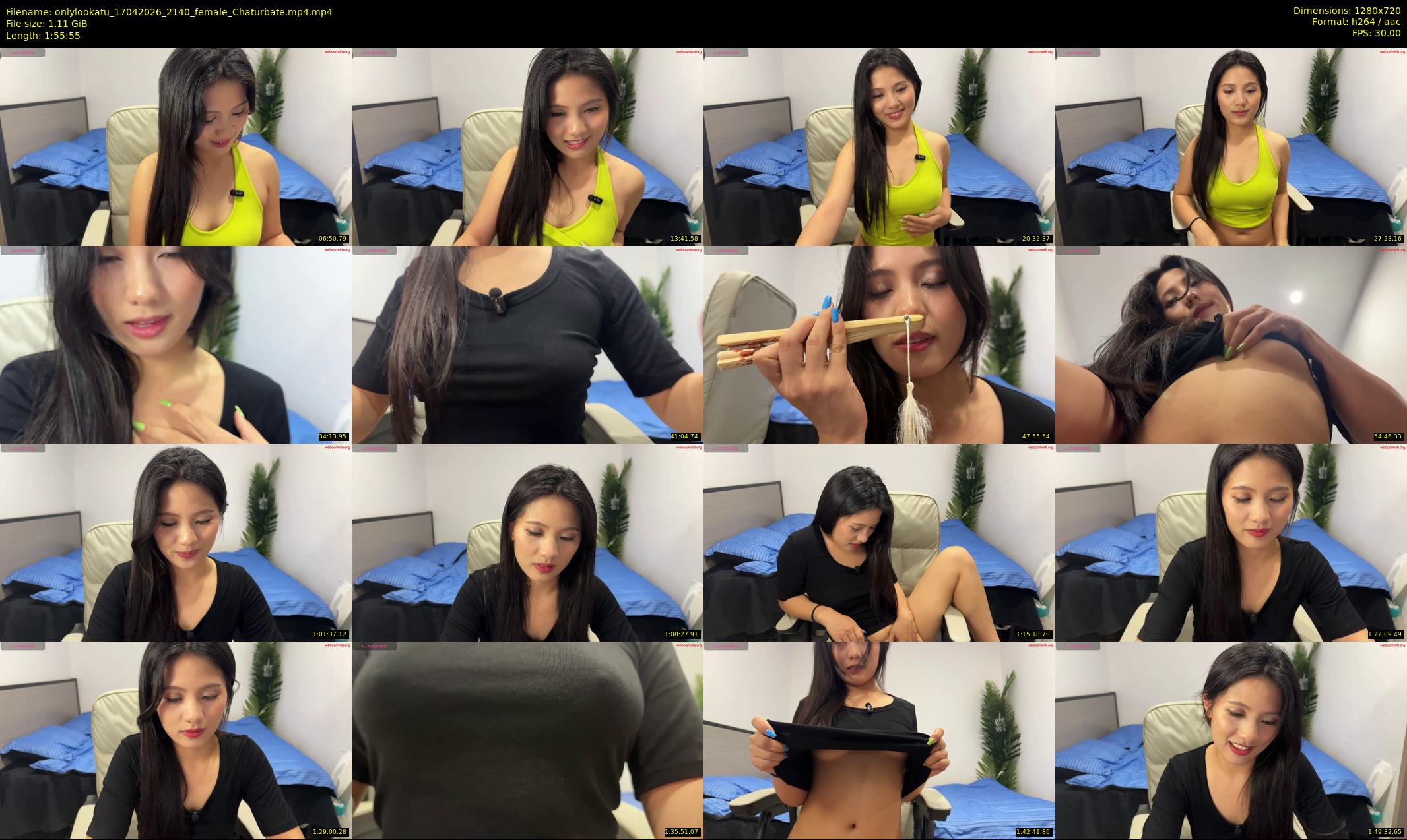 onlylookatu — 116 minute Chaturbate female cam show recording, 720p, Apr 17, 2026
