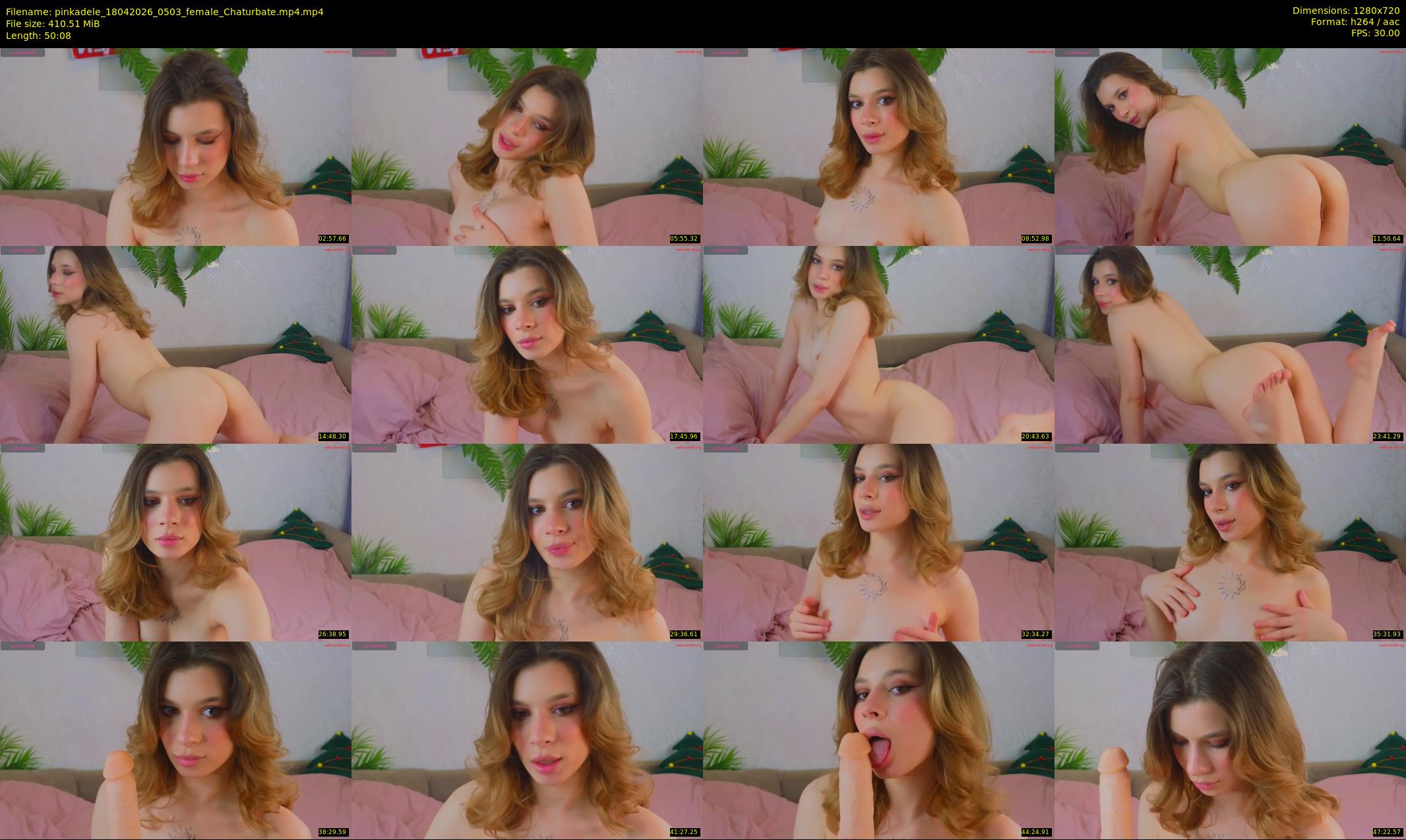 pinkadele — 51 minute Chaturbate female cam show recording, 720p, Apr 18, 2026