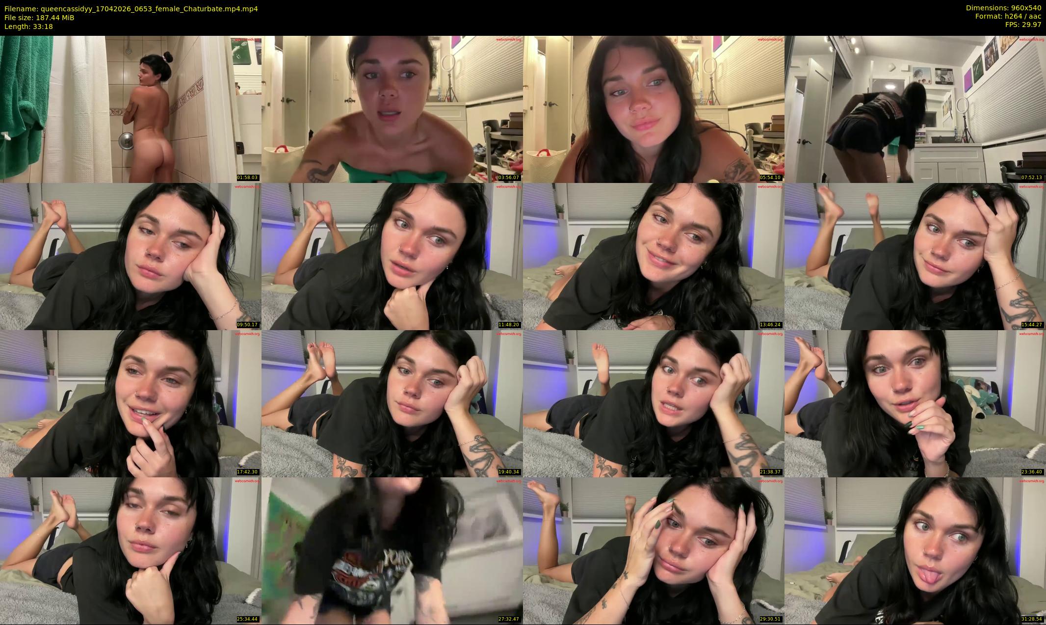 queencassidyy — 34 minute Chaturbate female cam show recording, 480p, Apr 17, 2026