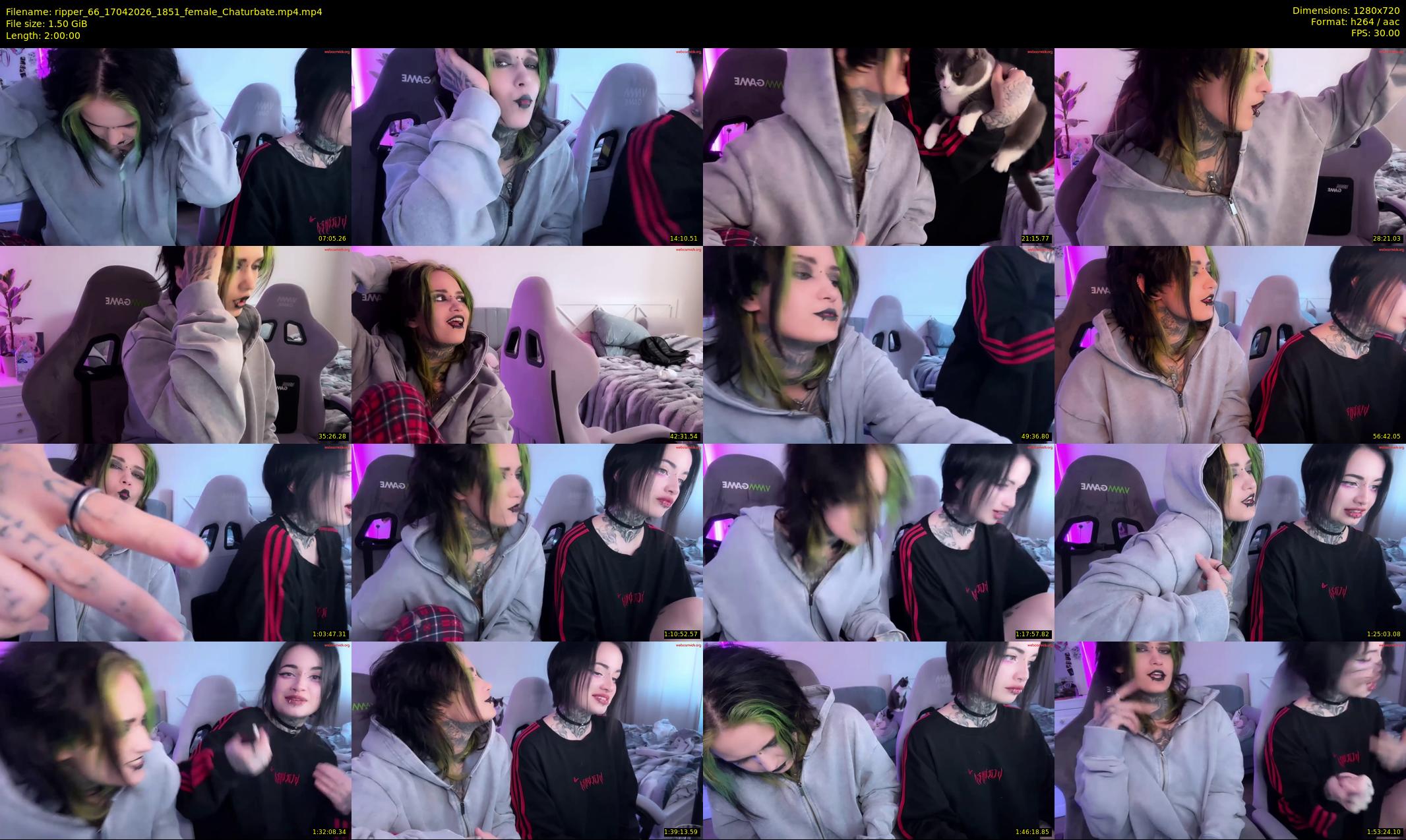 ripper_66 — 120 minute Chaturbate female cam show recording, 720p, Apr 17, 2026