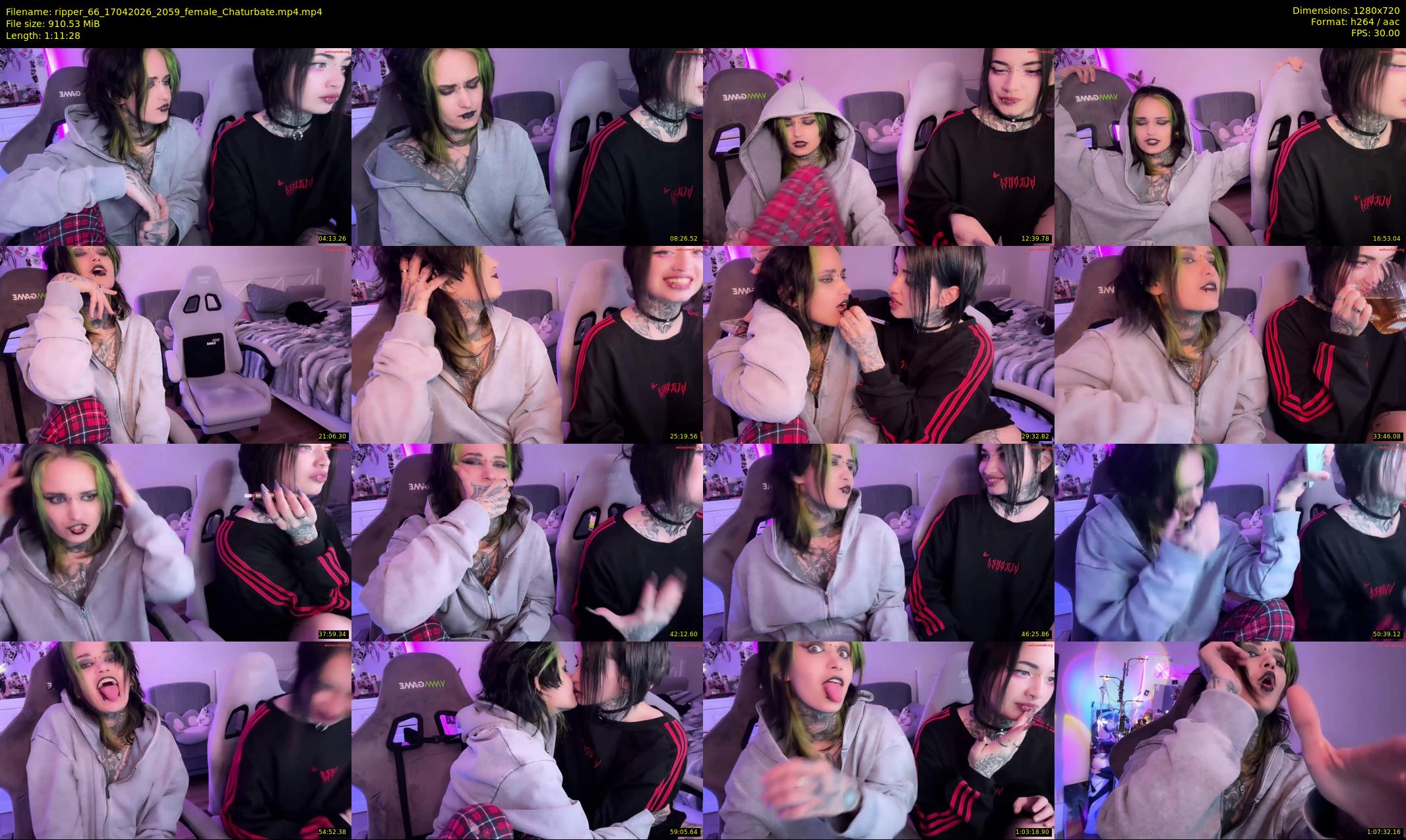 ripper_66 — 72 minute Chaturbate female cam show recording, 720p, Apr 17, 2026