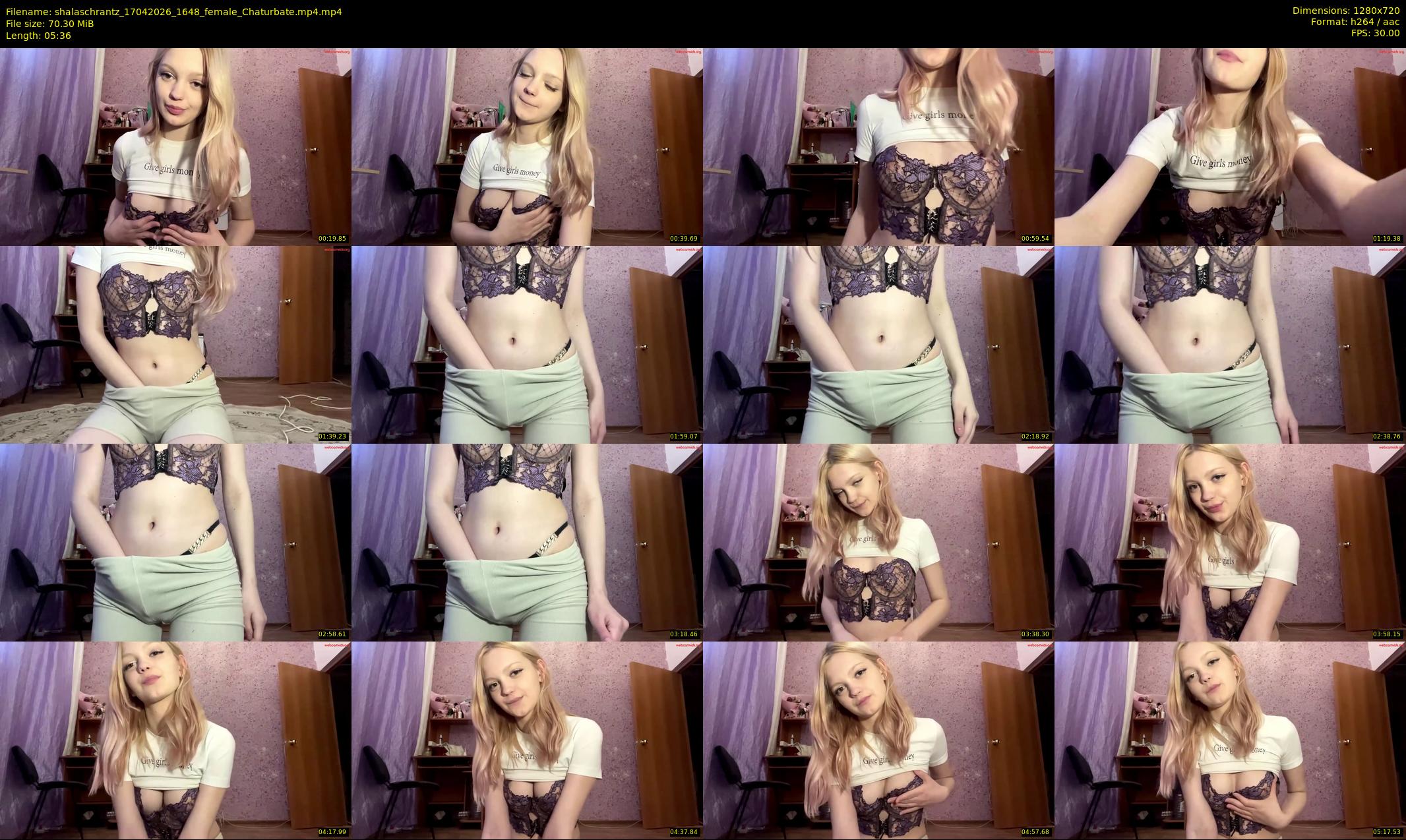 shalaschrantz — 6 minute Chaturbate female cam show recording, 720p, Apr 17, 2026