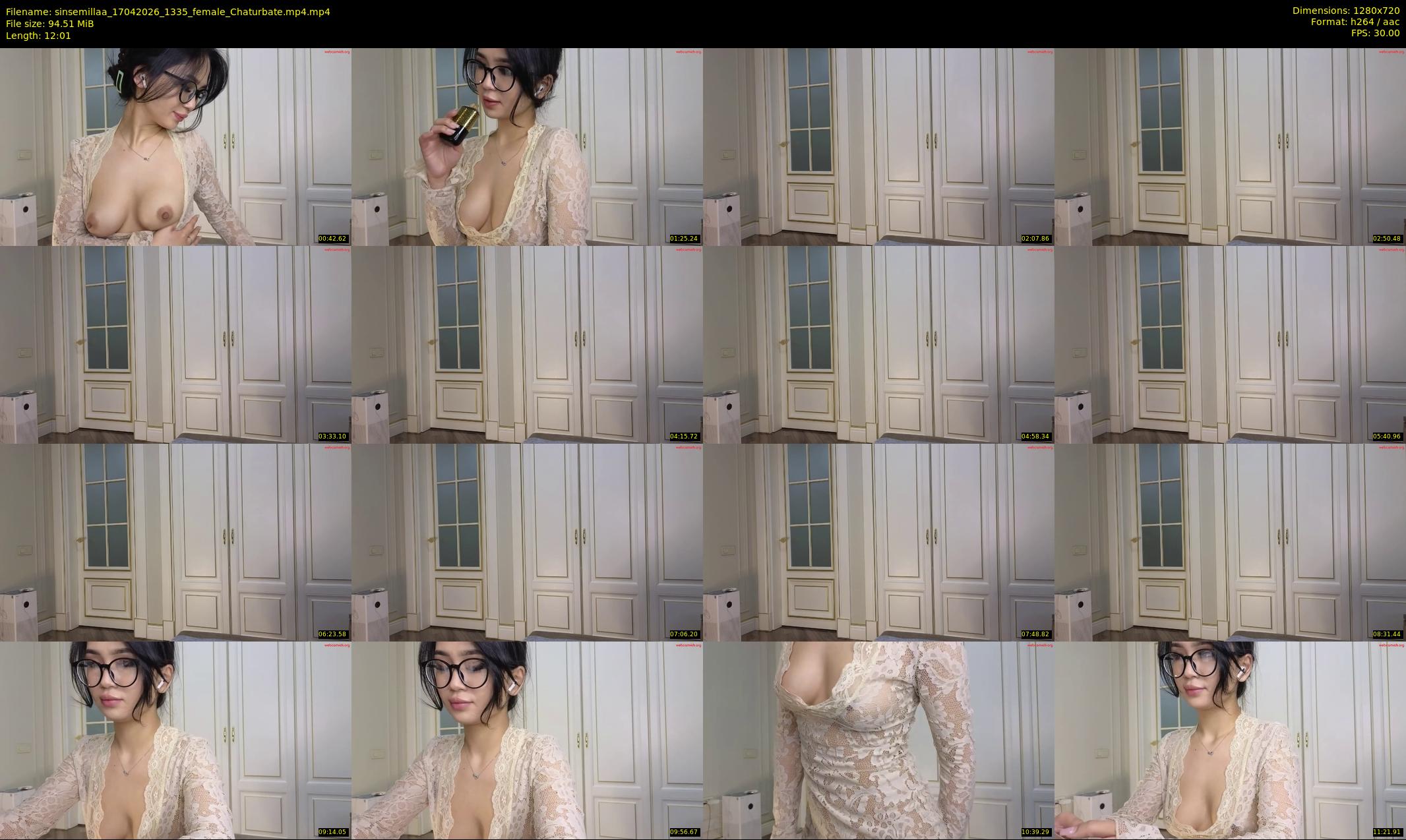 sinsemillaa — 13 minute Chaturbate female cam show recording, 720p, Apr 17, 2026