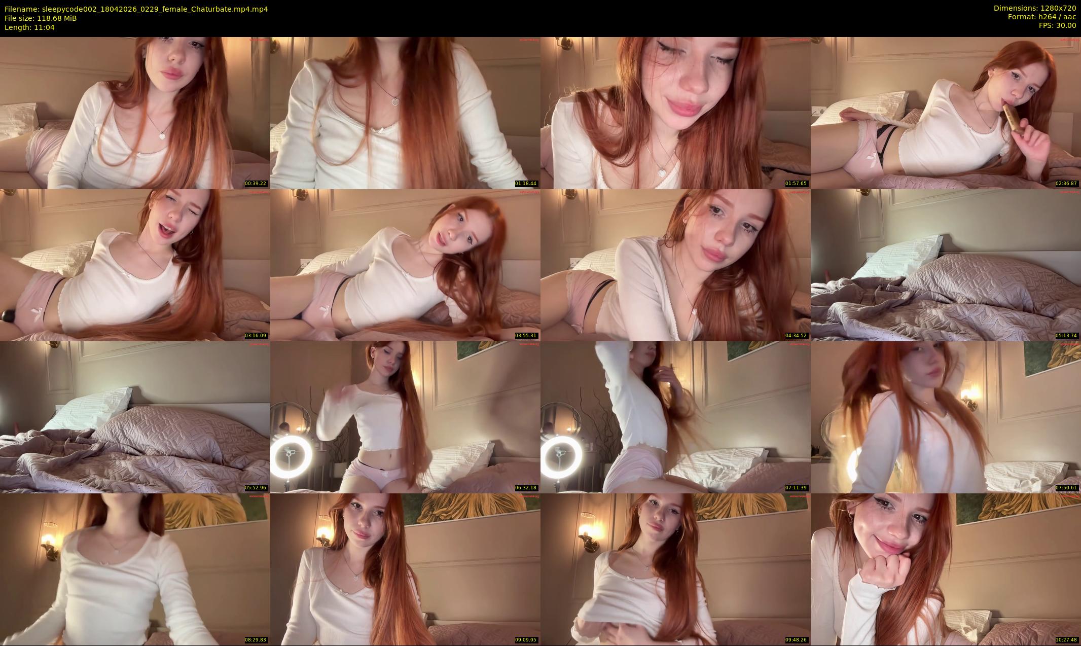 sleepycode002 — 12 minute Chaturbate female cam show recording, 720p, Apr 18, 2026