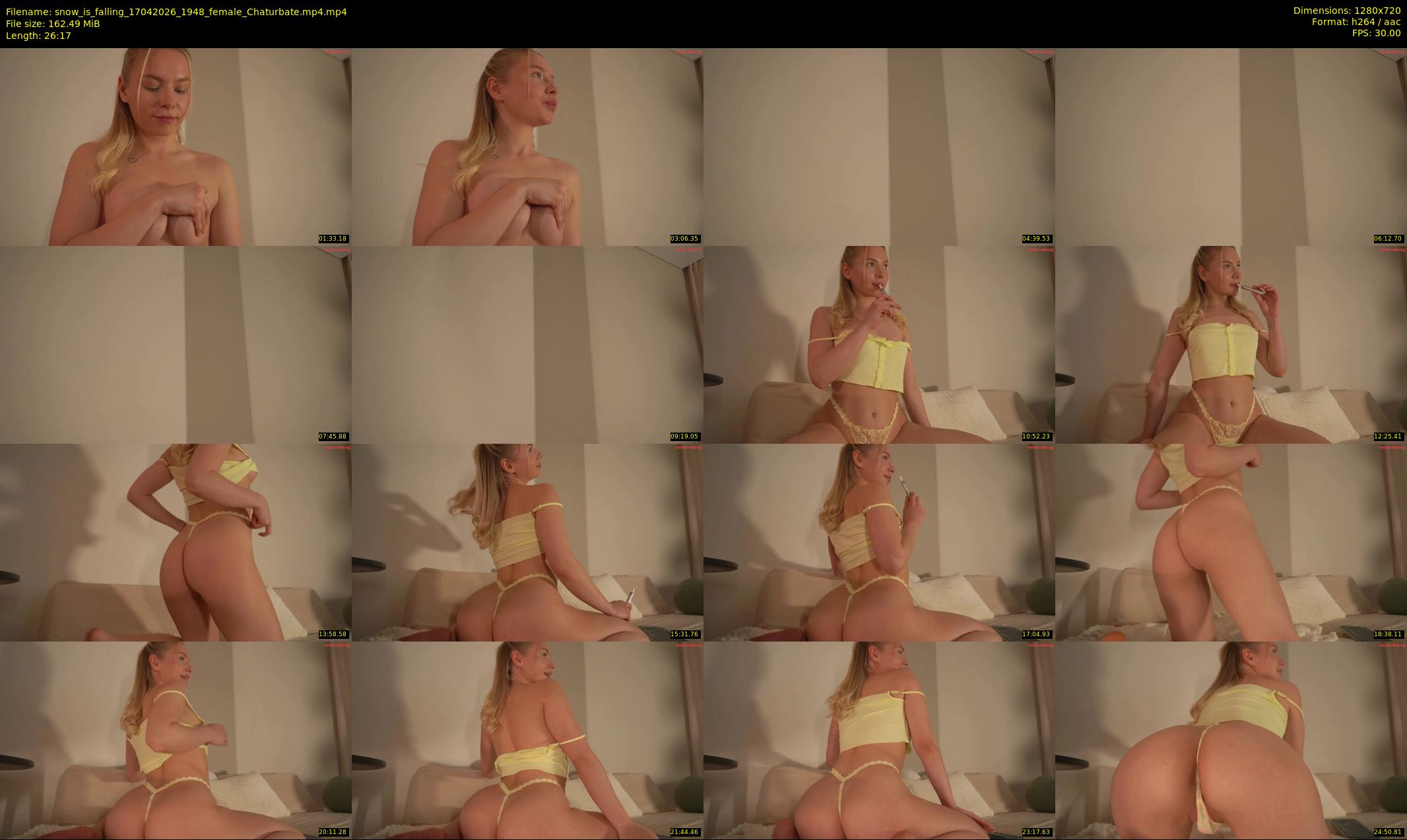 snow_is_falling — 27 minute Chaturbate female cam show recording, 720p, Apr 17, 2026
